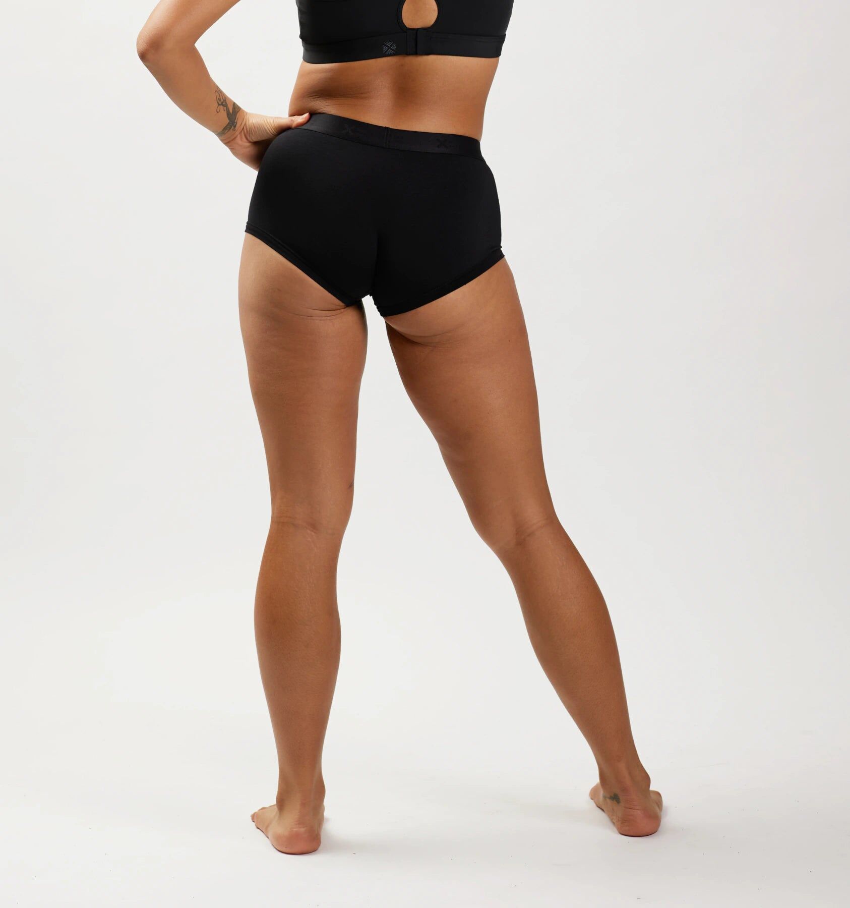 boy shorts 3 pack cotton black x rainbow 3