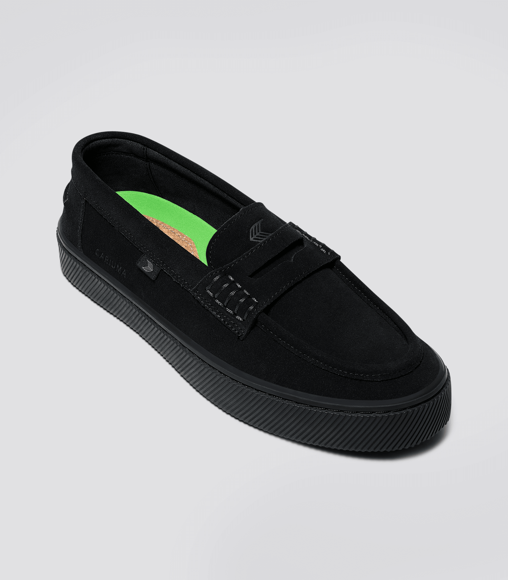 caju loafer all black suede 2