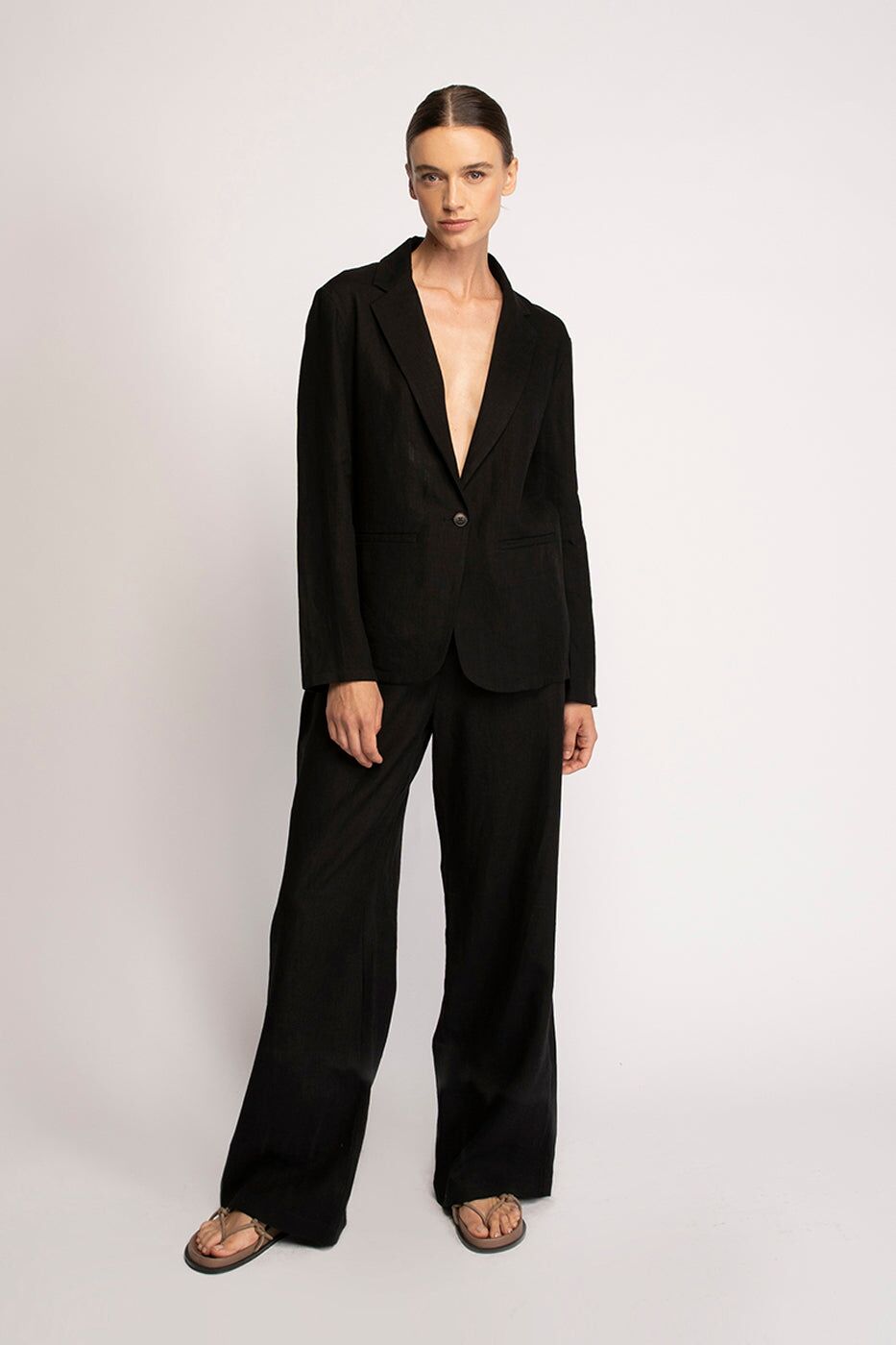 cara palazzo pants linen 1