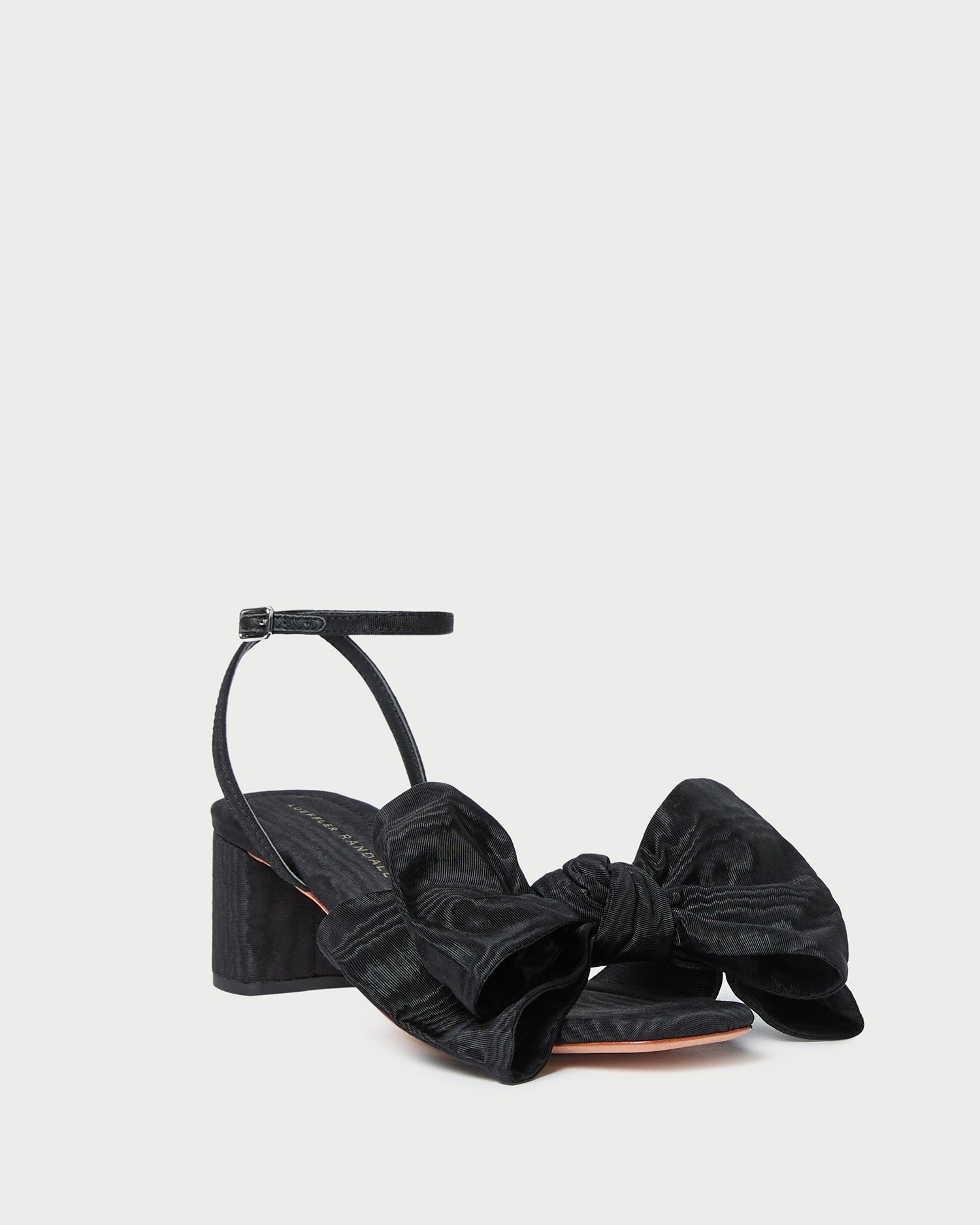 carmen black moir bow sandal 1