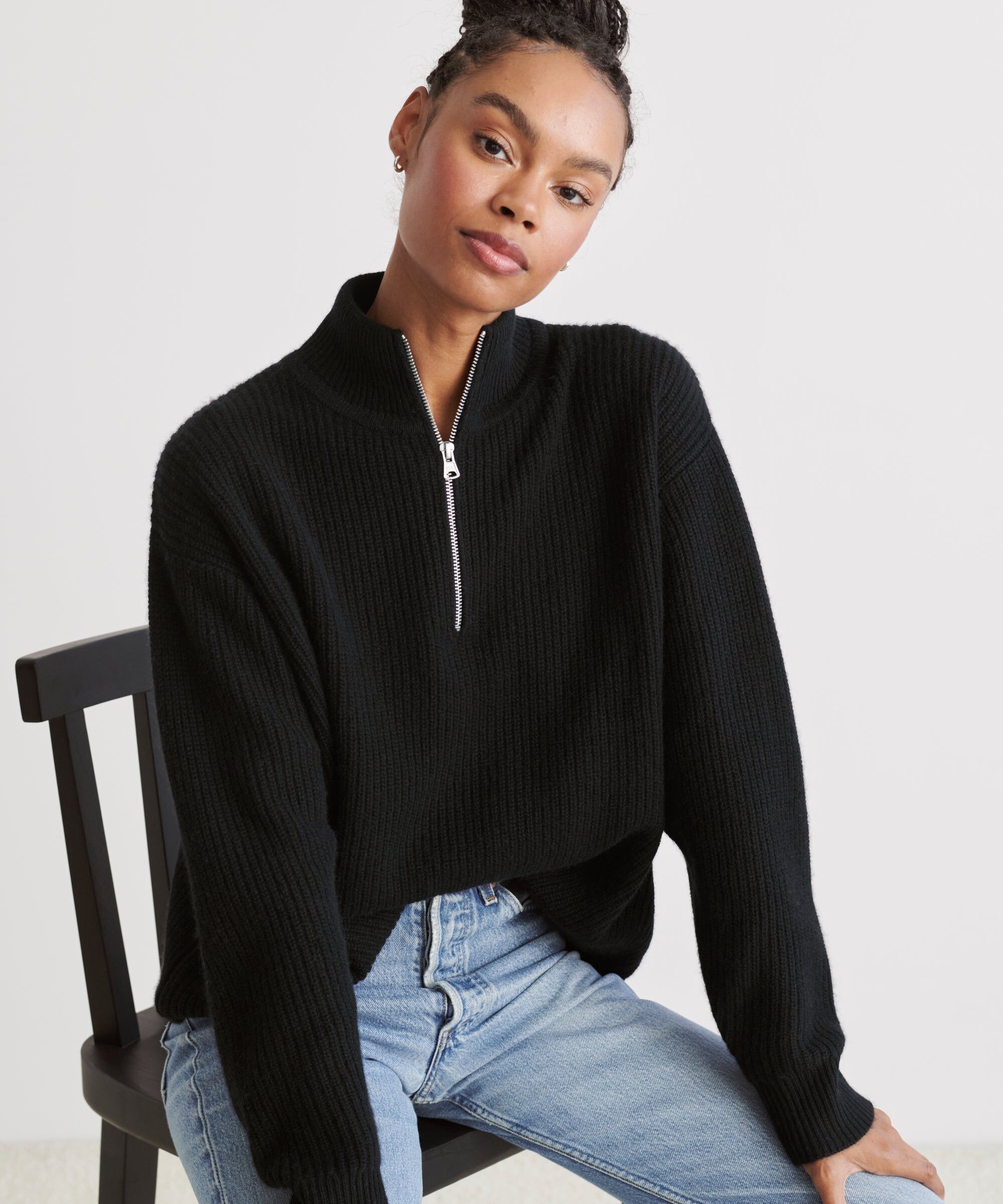 cashmere half zip 1