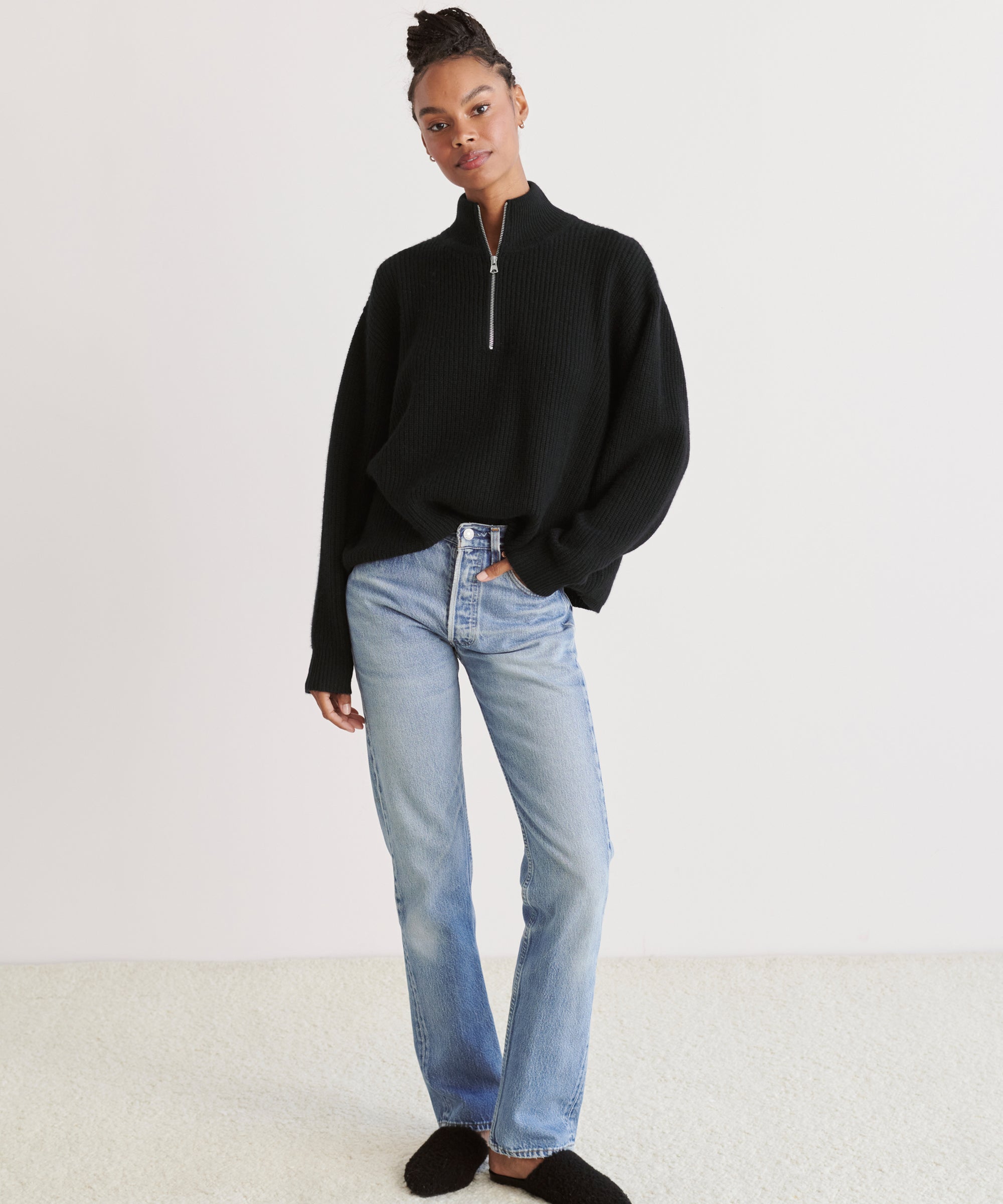 cashmere half zip 2