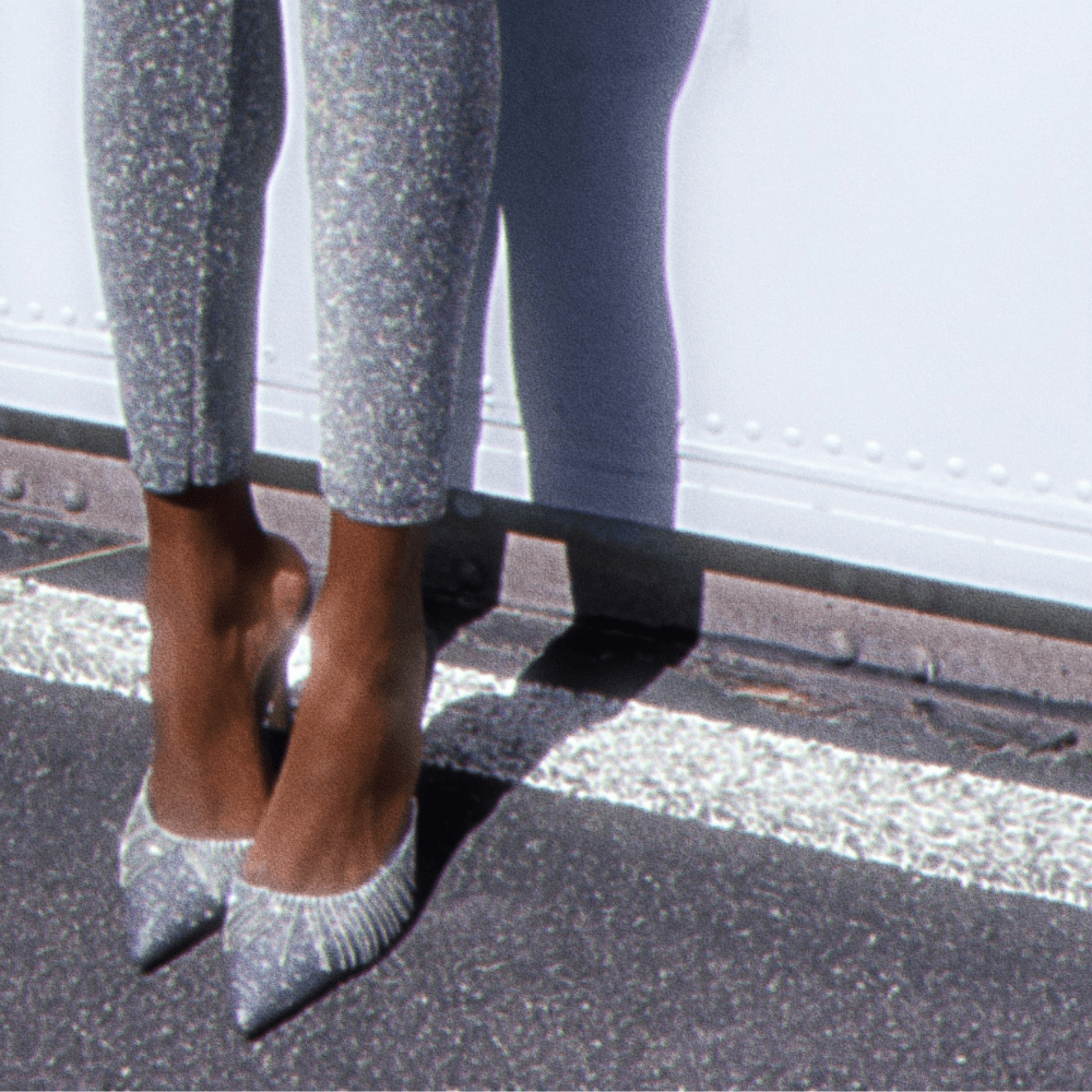 catherine vegan pewter silver mules 3