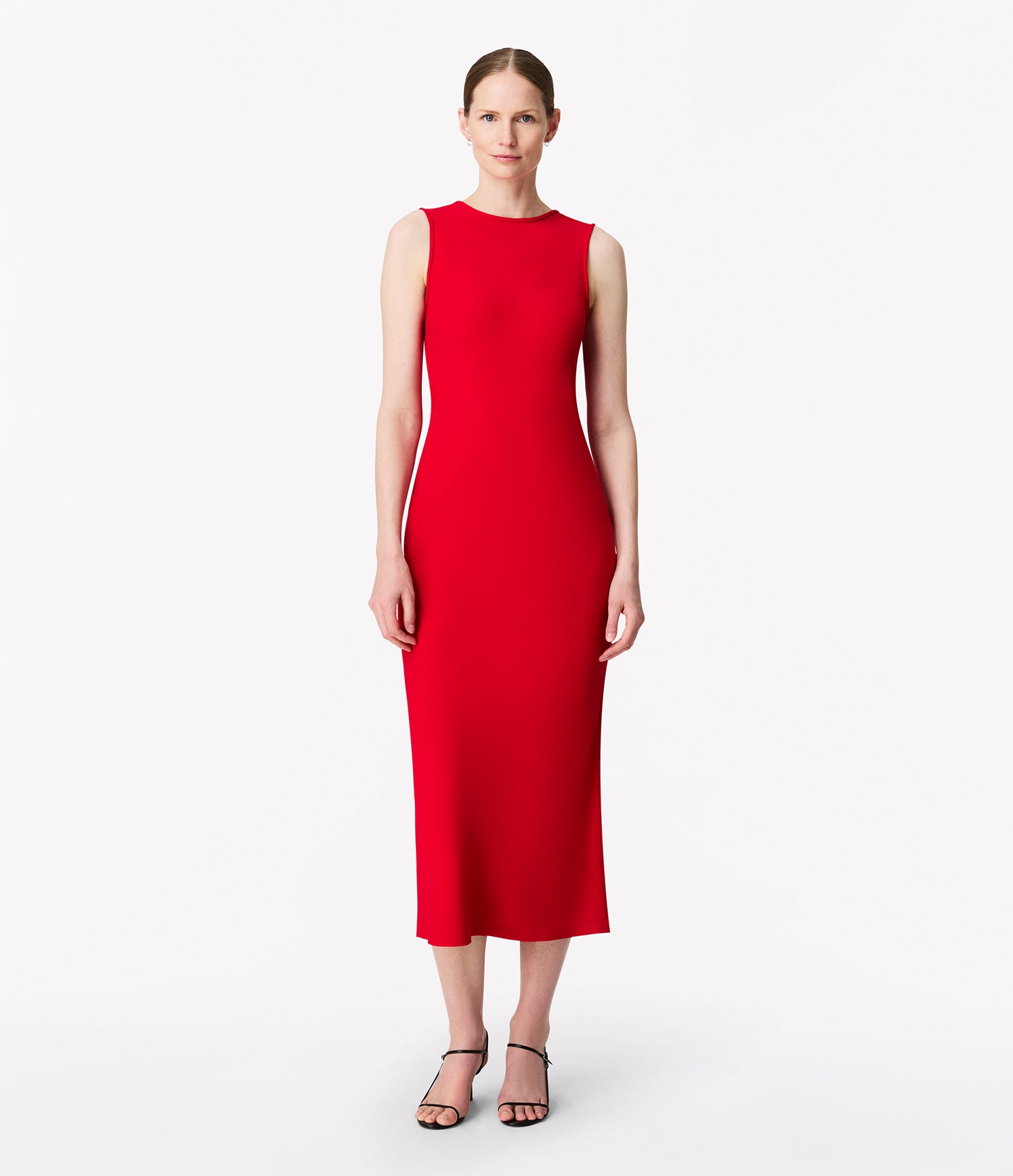 cowl back dress scarlet 2