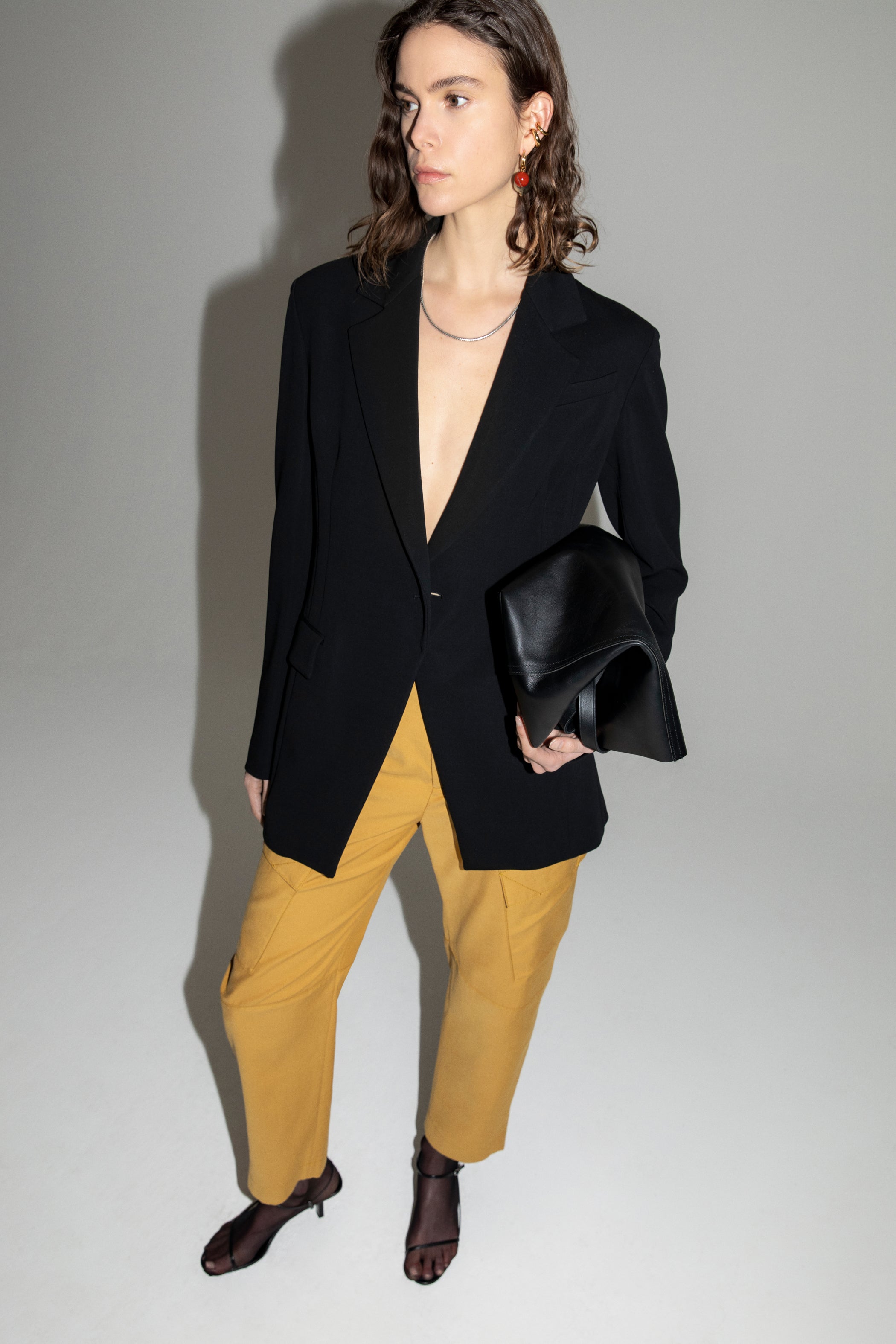 curved cargo pant goldenrod 2