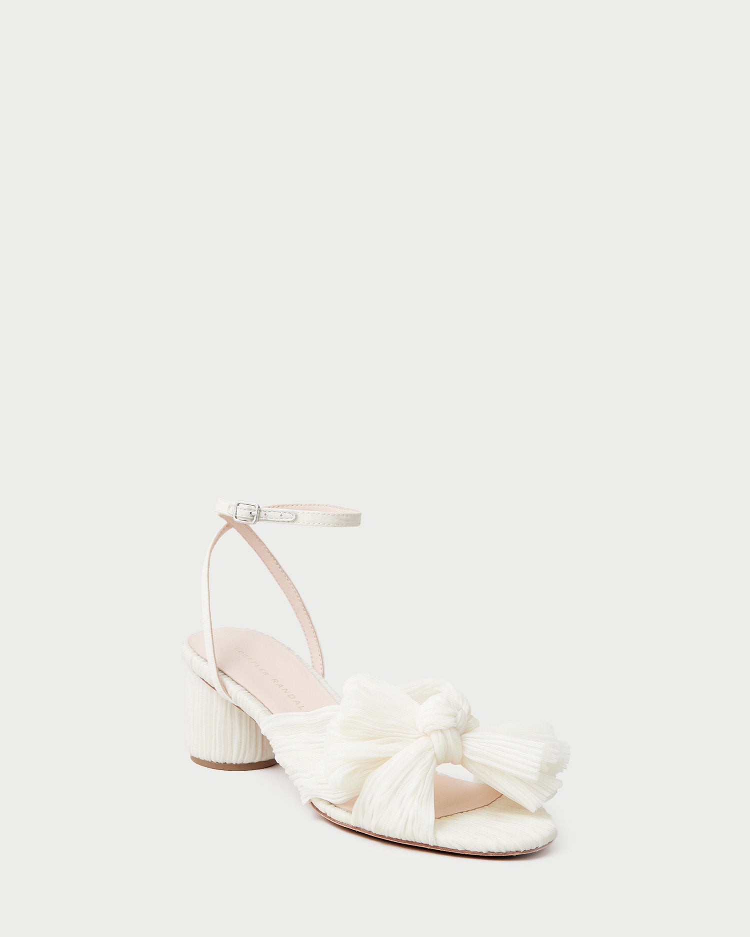 dahlia pearl pleated bow heel 1