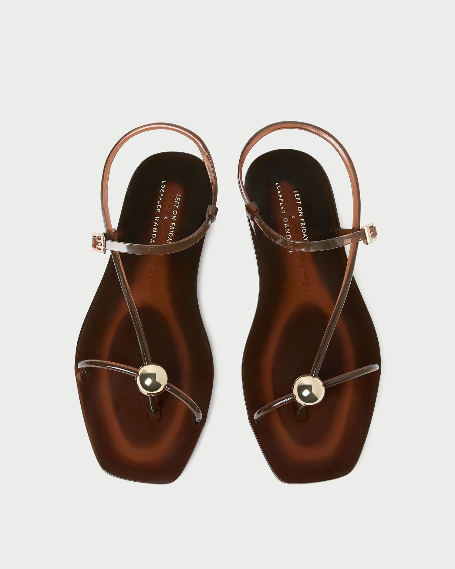 dana brown strappy jelly sandal 1