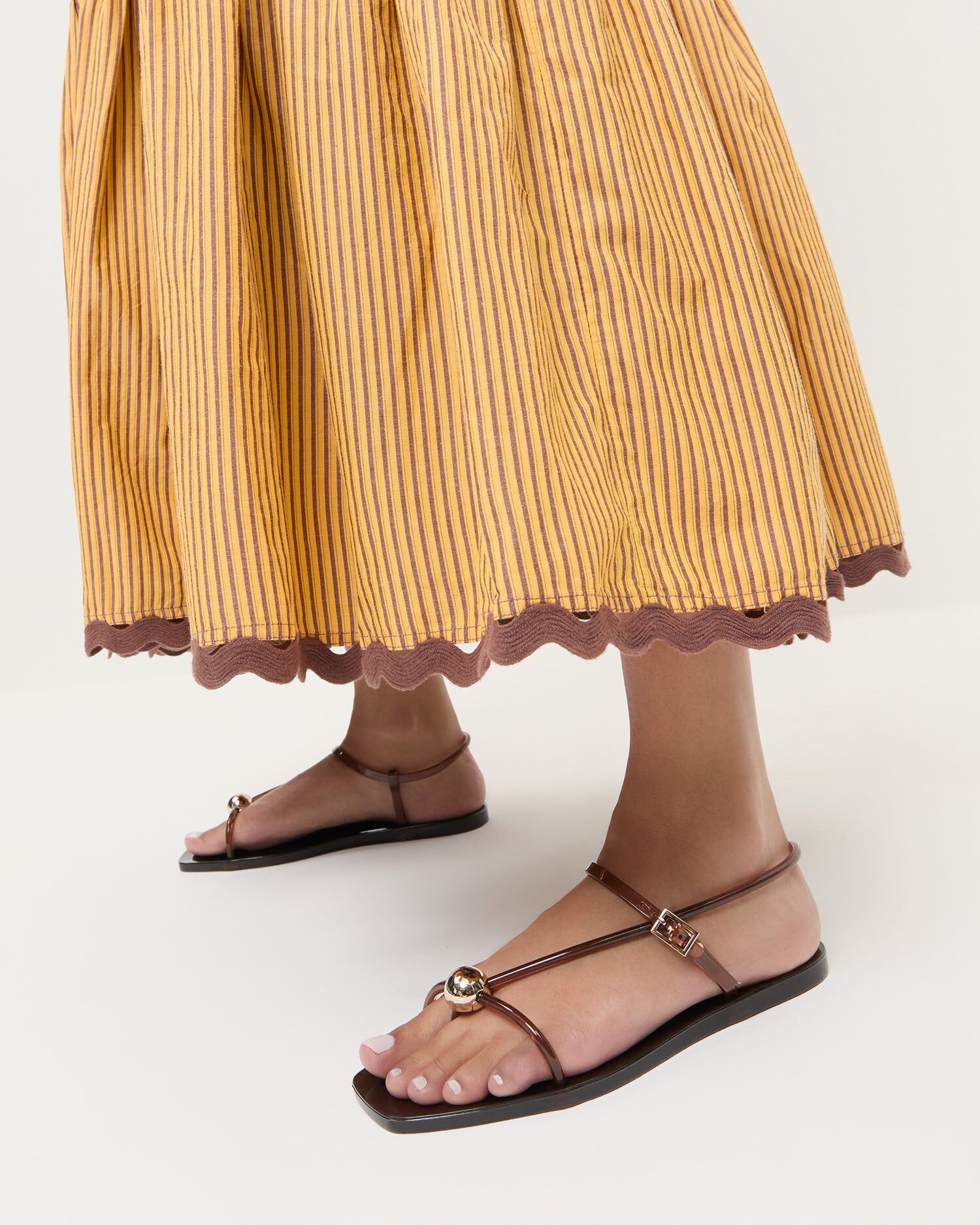 dana brown strappy jelly sandal 2