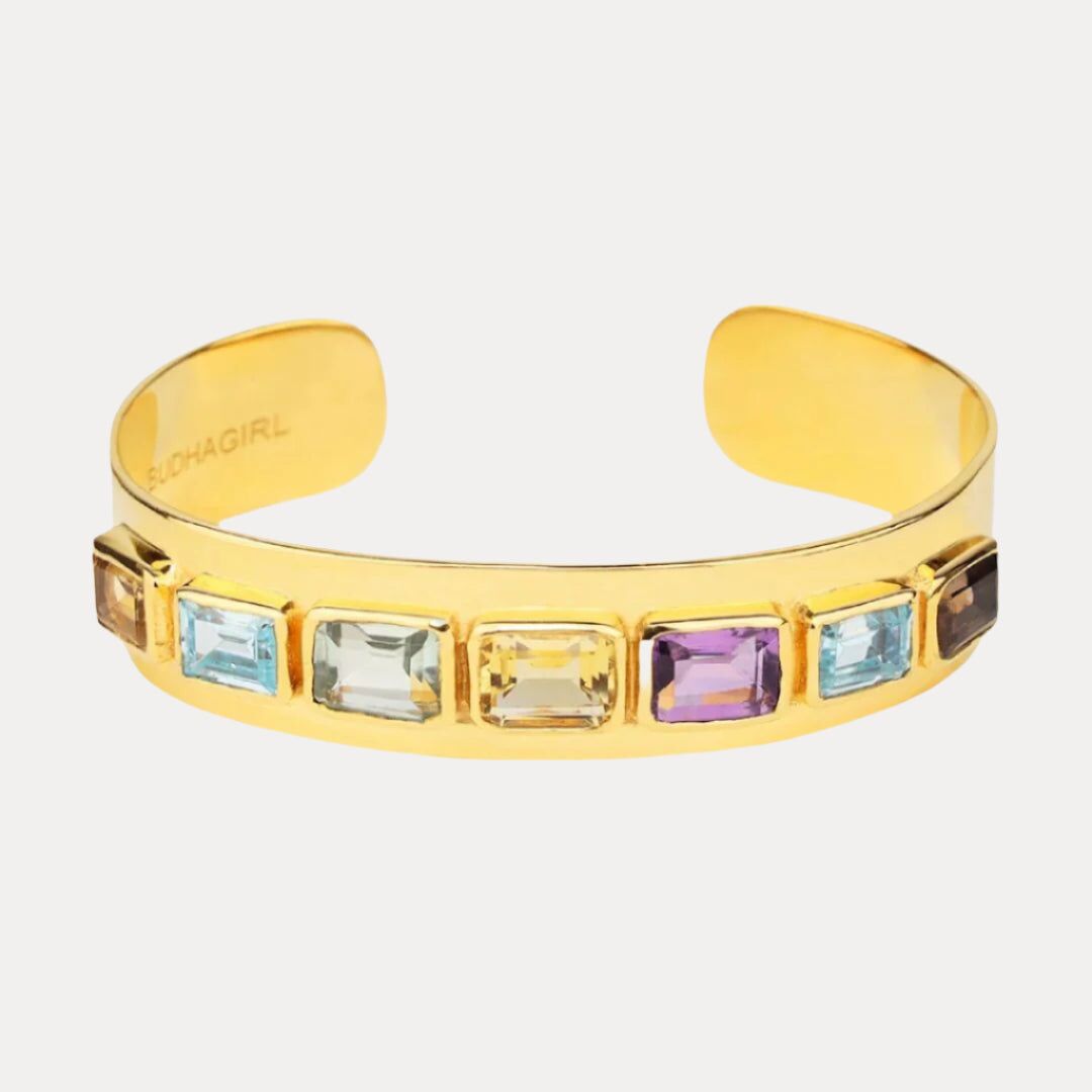 devon cuff multicolored crystal 1