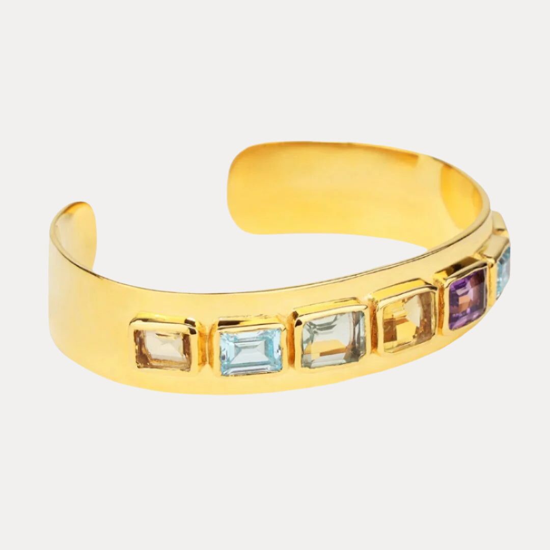 devon cuff multicolored crystal 3