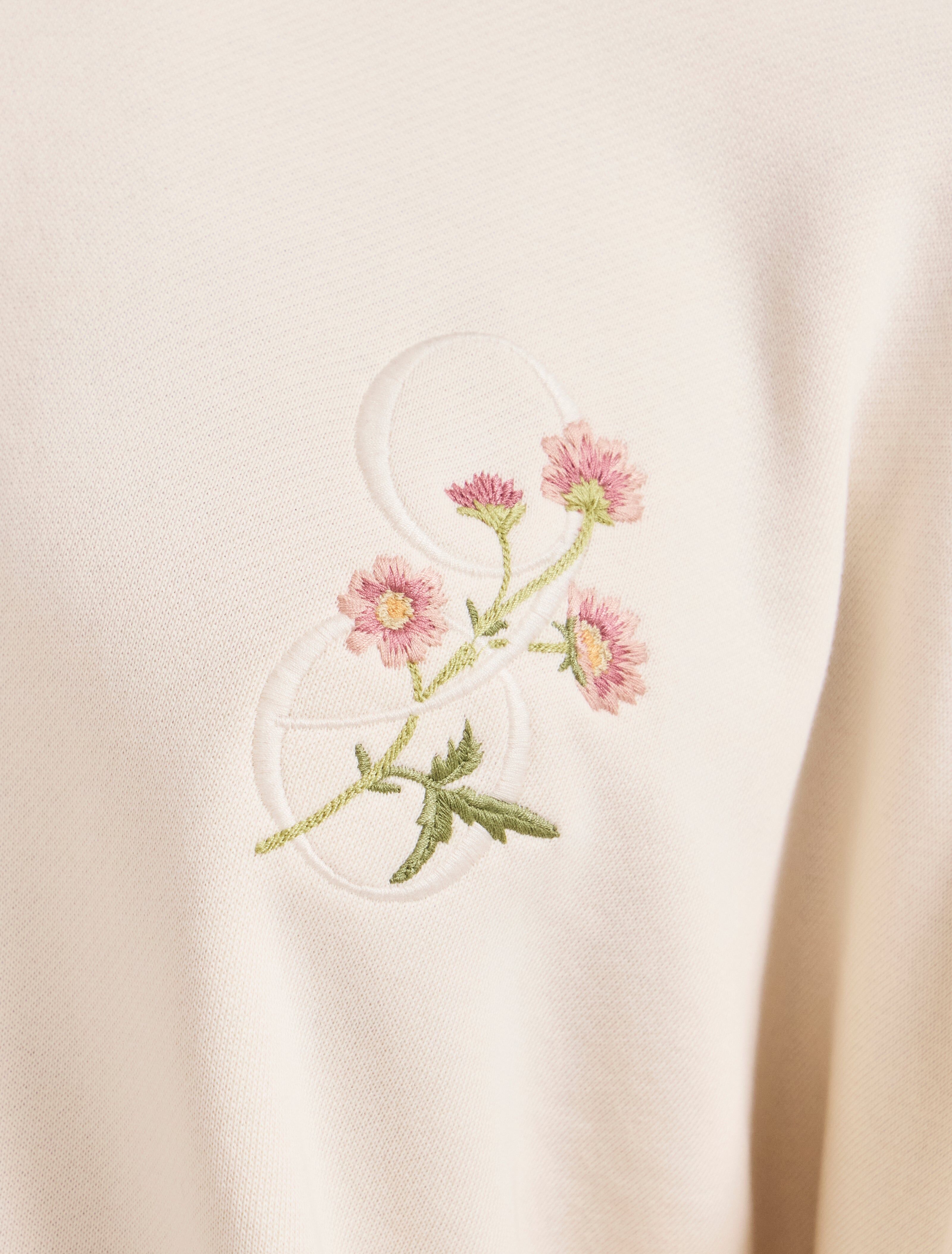 earth day sweatshirt in cream 3