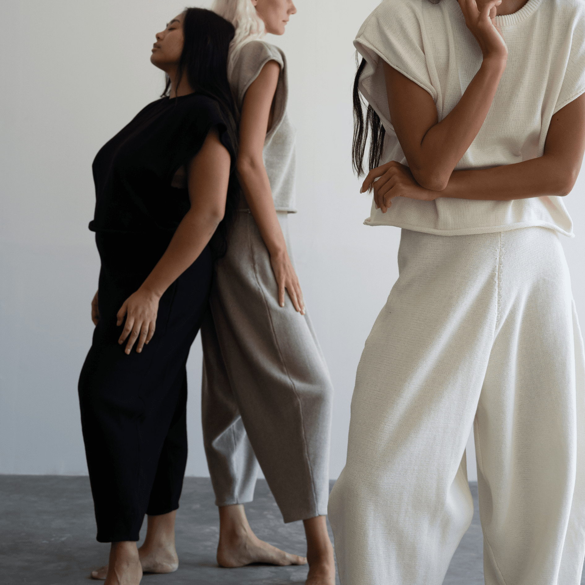 elke fawn knit volume pant 3