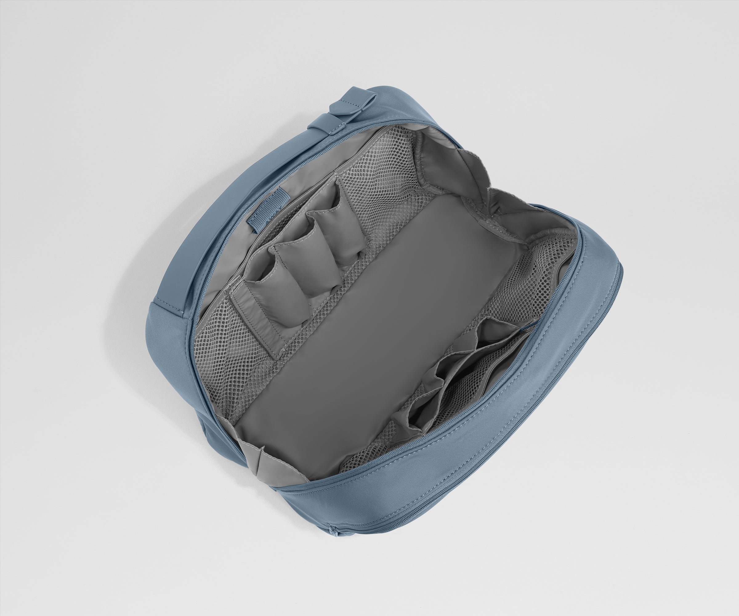 extra large toiletry bag in coast blue 2
