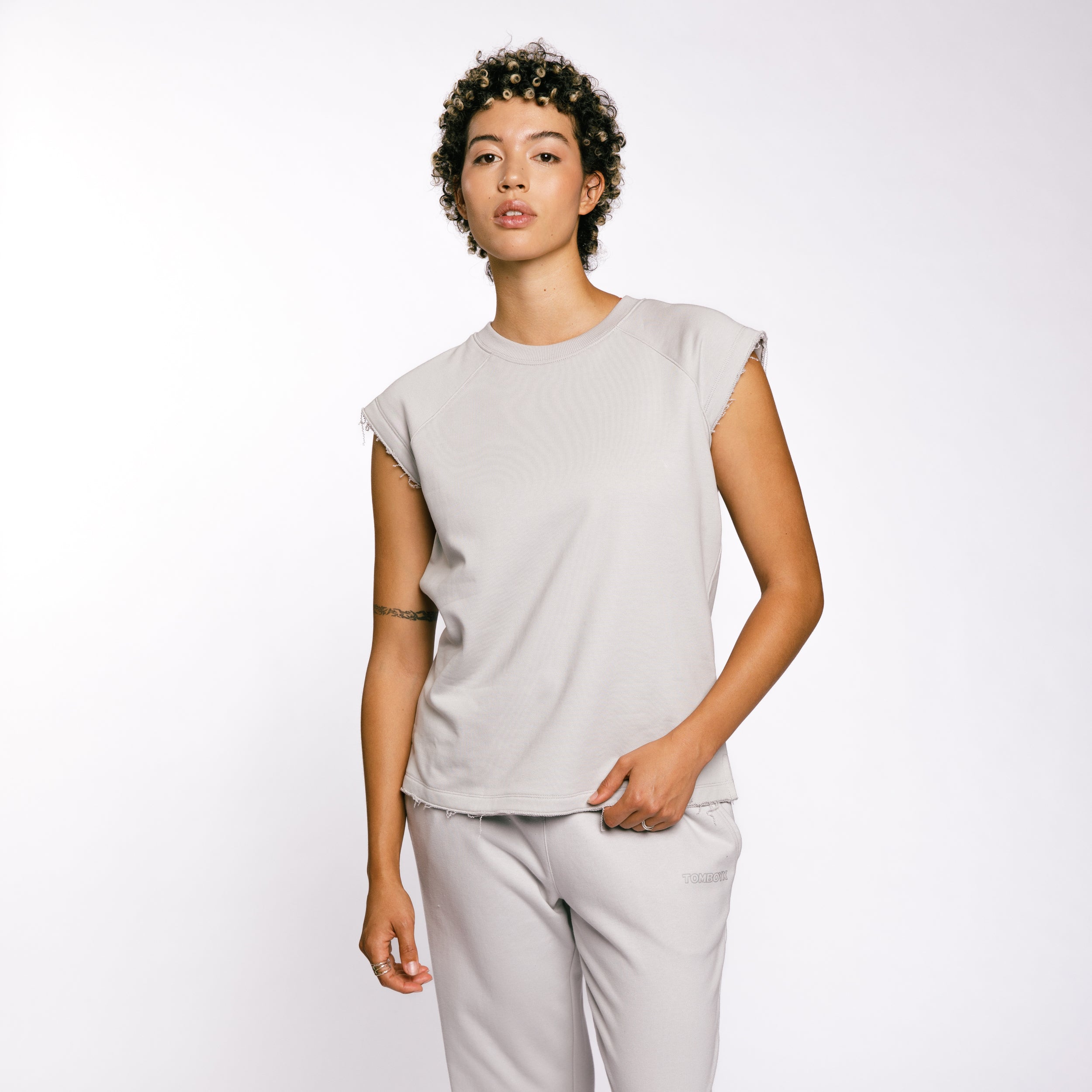 french terry cut off crew concrete gray 1