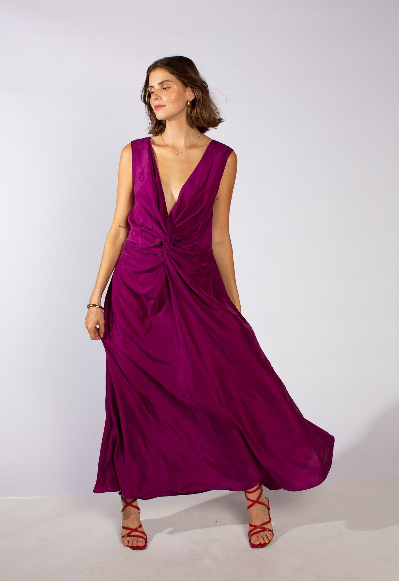 gillian dress in soft washed silk 3