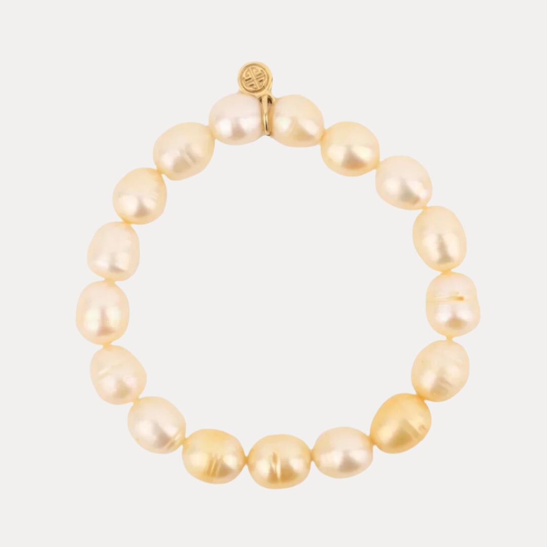 gold baroque pearl bracelet 1