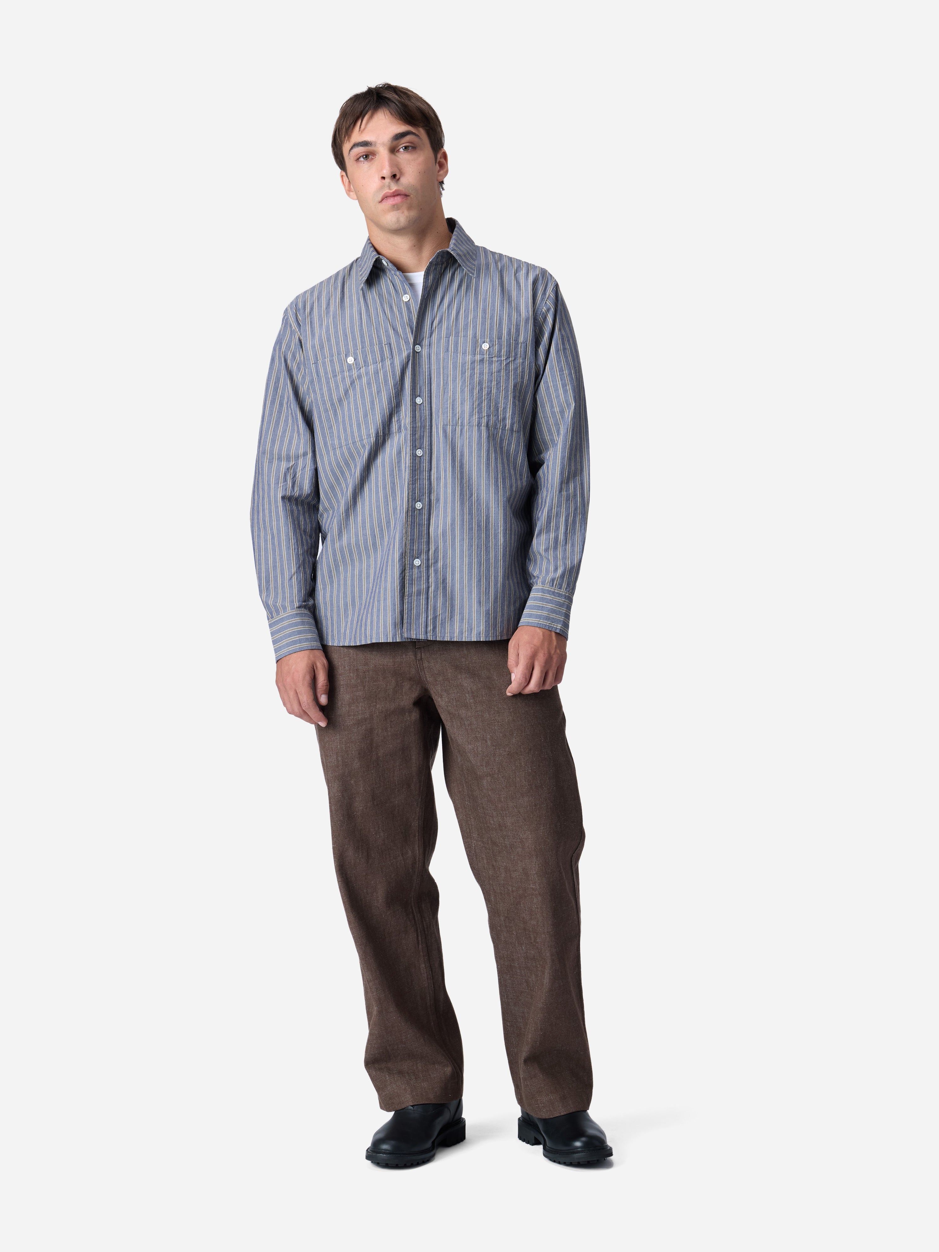 harvest pant brown denim 2