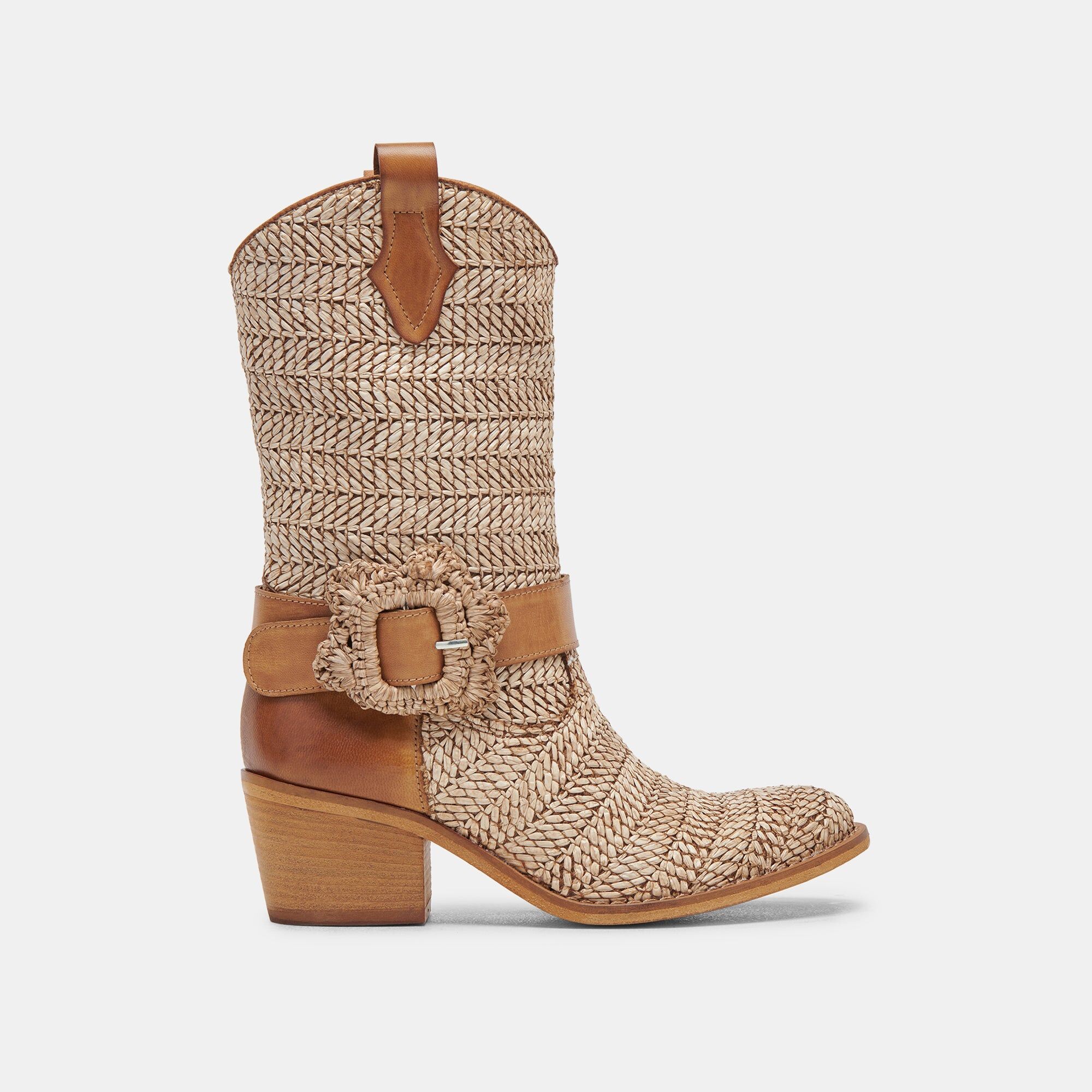 hoss boots brown multi raffia 3