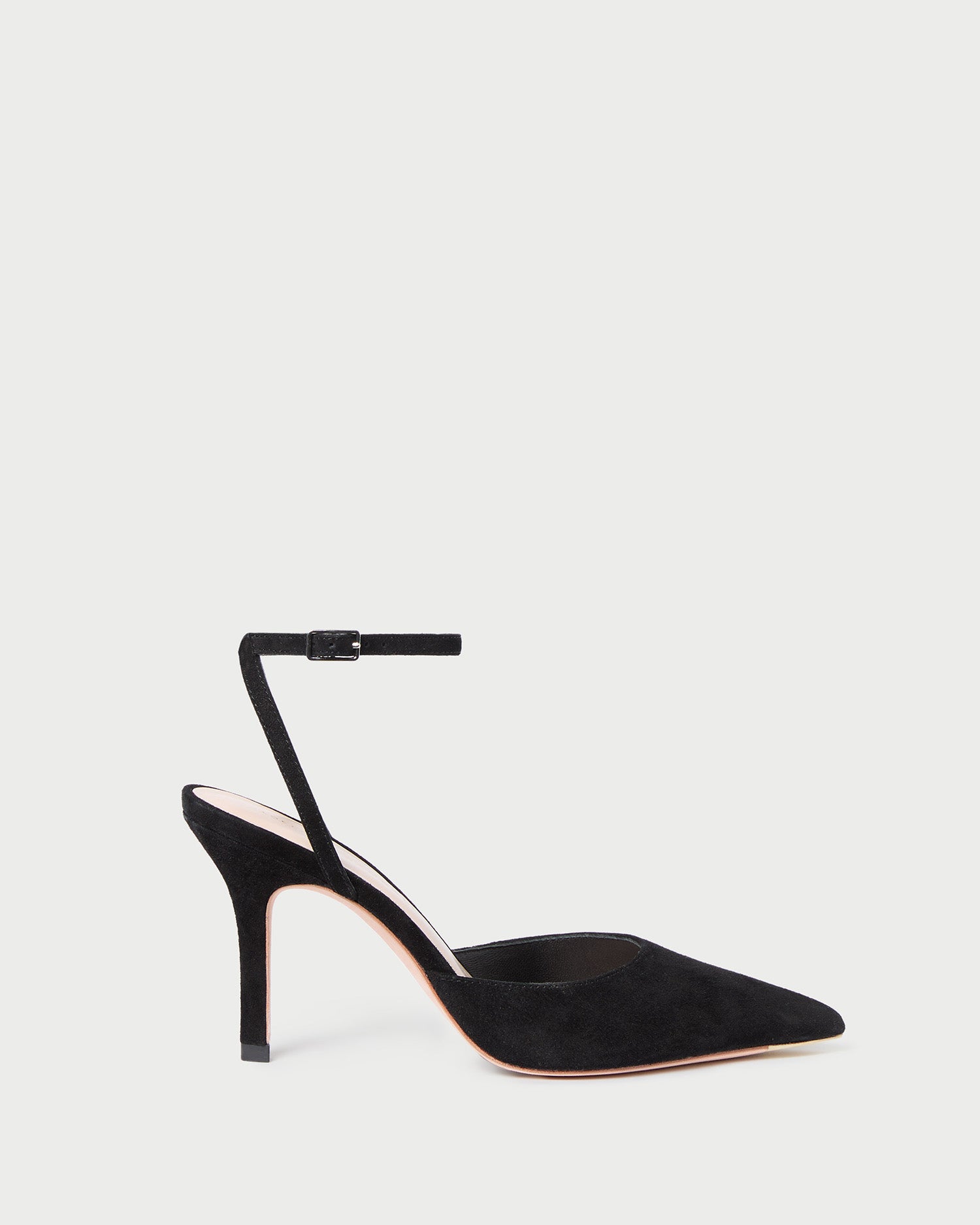 jaden black suede pump 1
