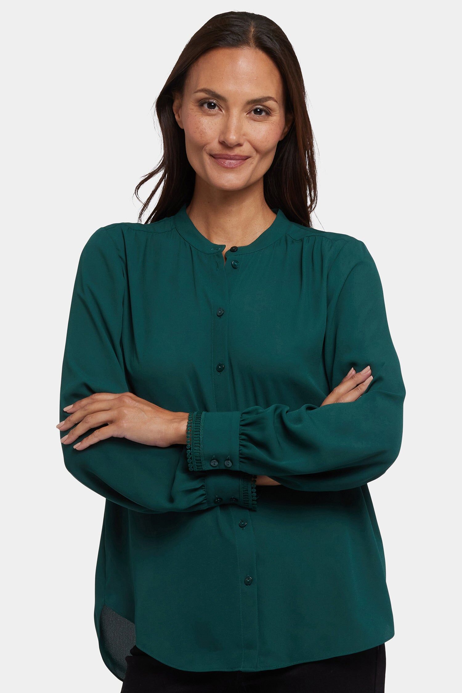 janie blouse pine forest 2