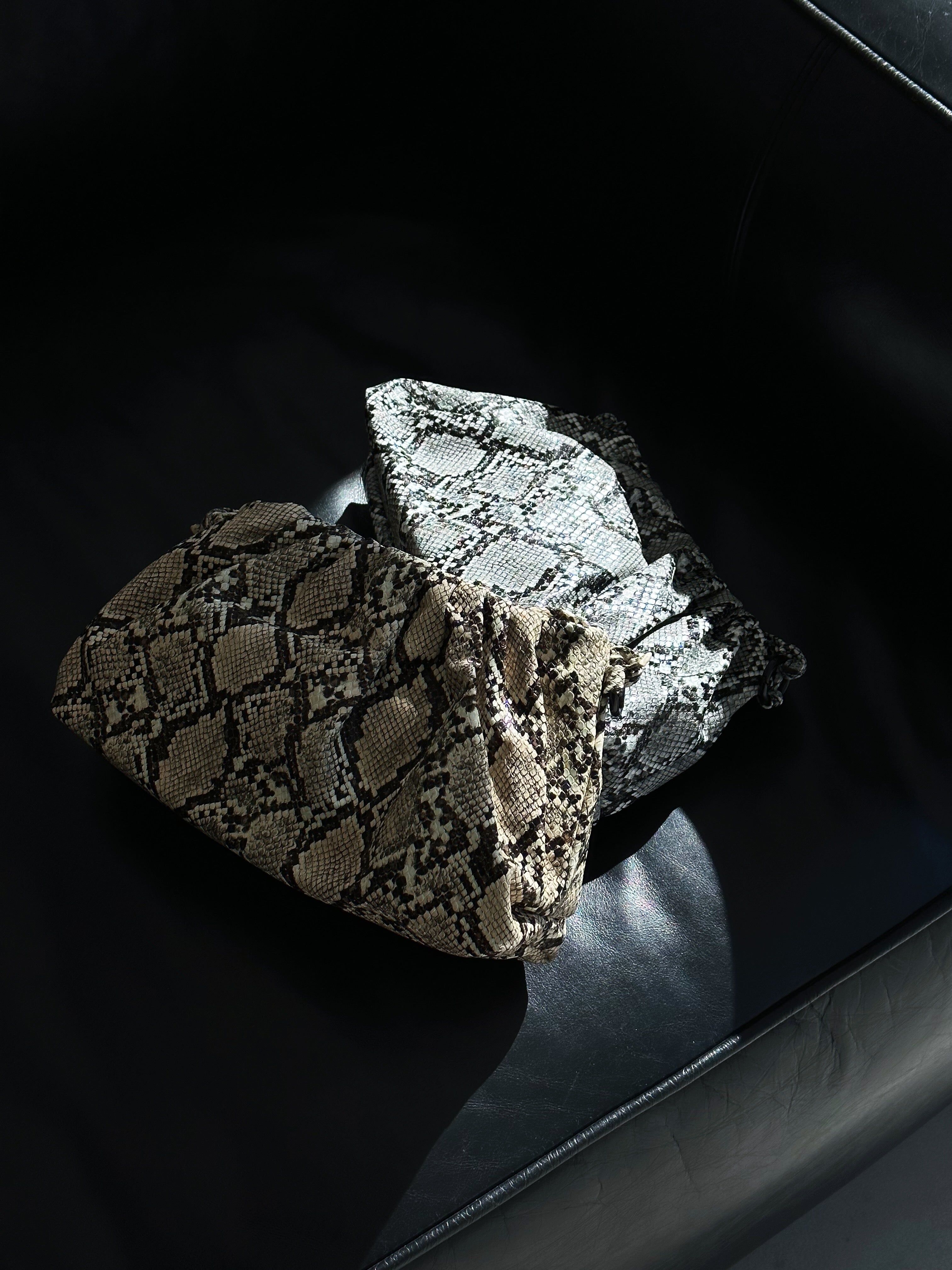 jasmine reptile clutchshoulder bag black 3