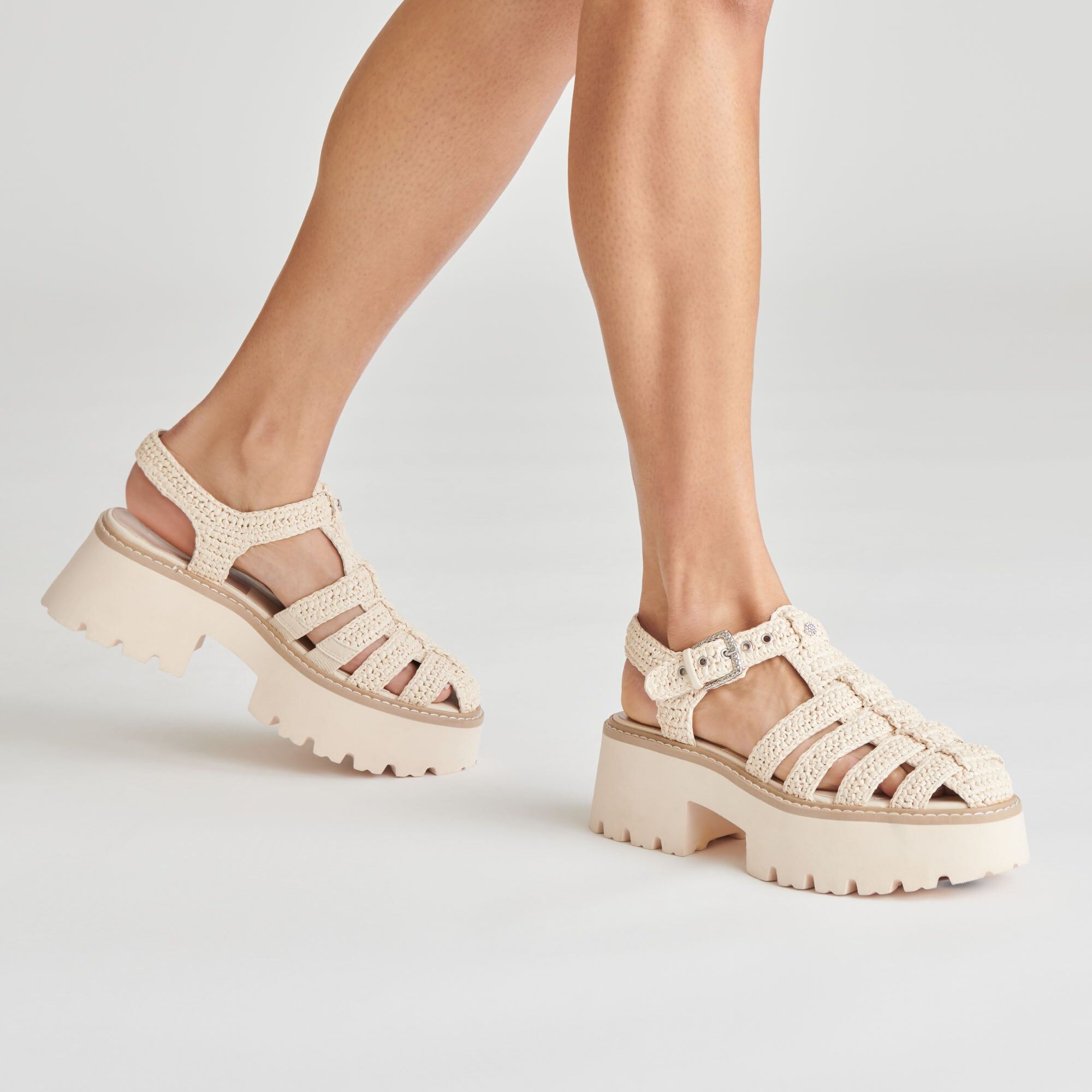 lasly sandals oatmeal knit 2