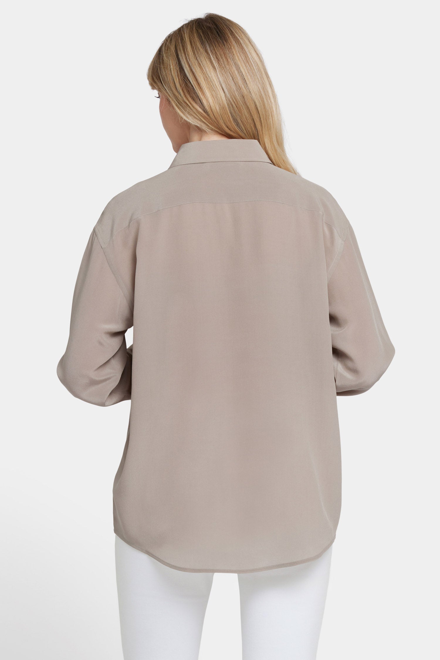 lauren silk blouse saddlewood 2