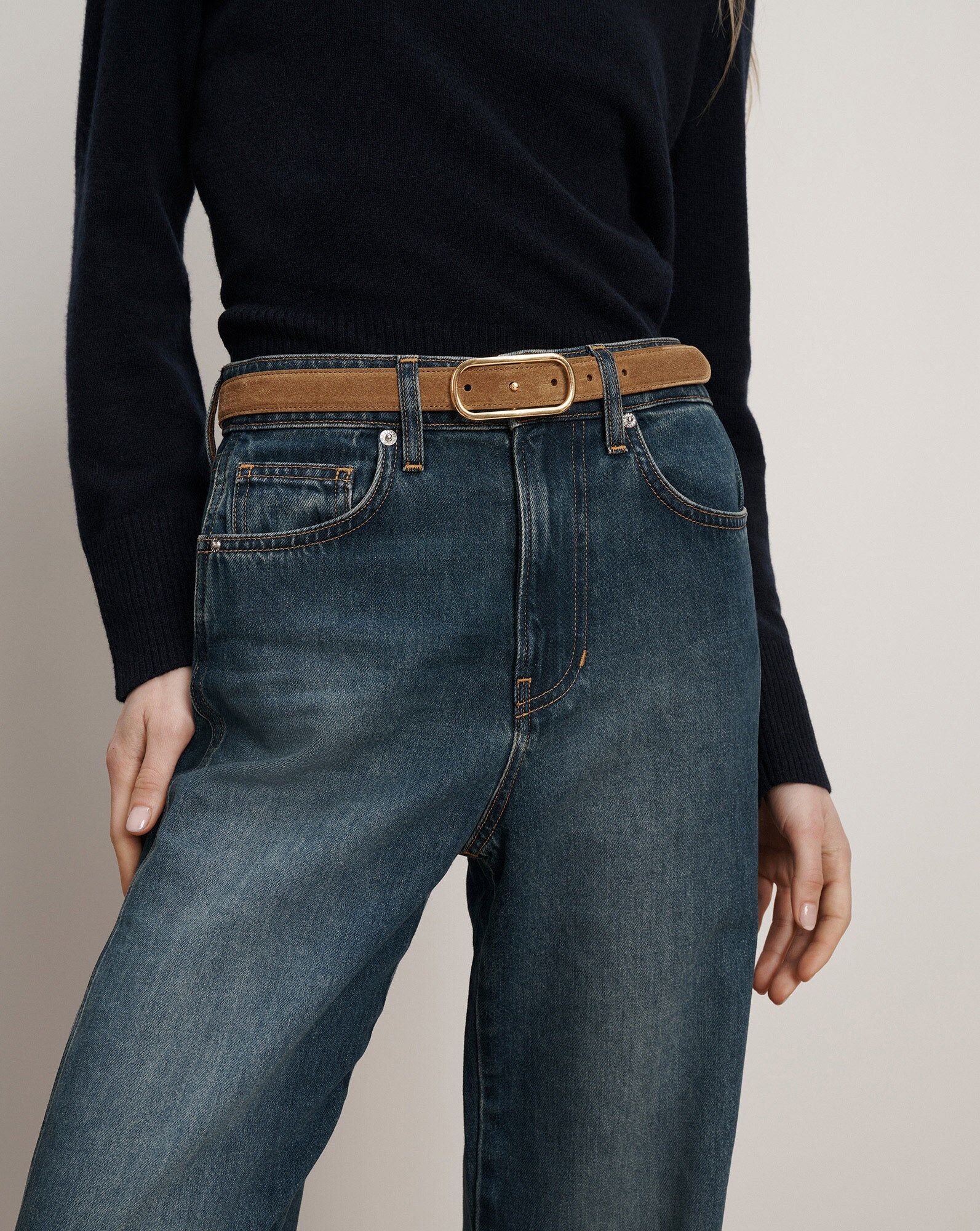 loop suede belt 2