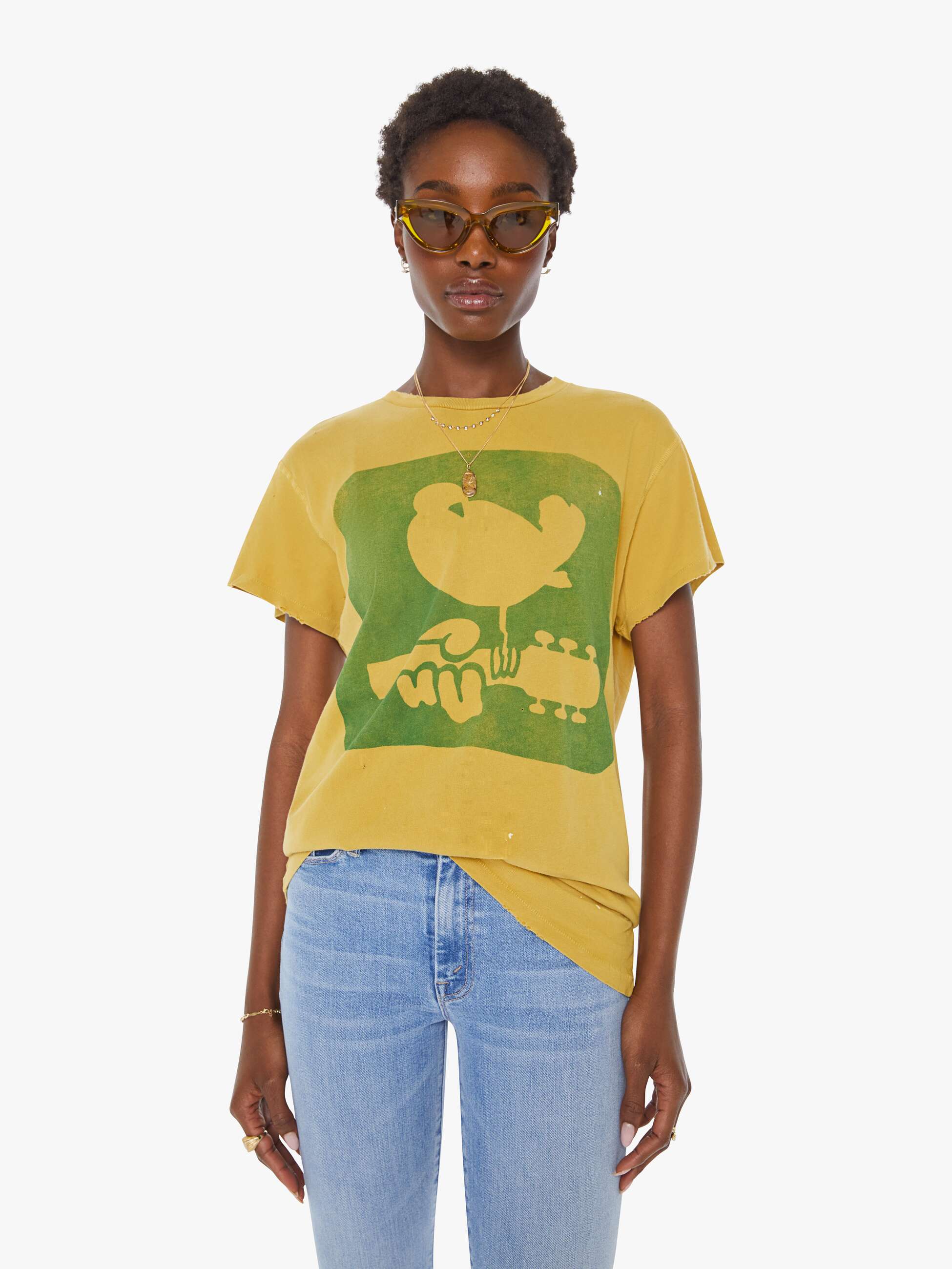 madeworn woodstock tee mustard 1