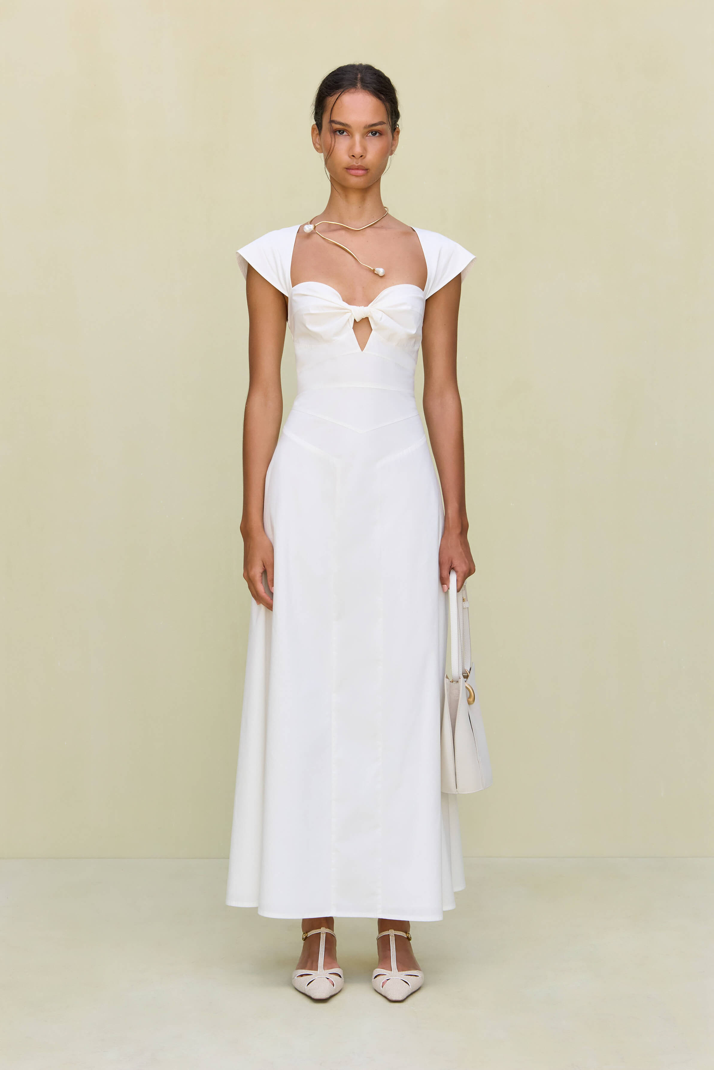 magnolia dress optic white 1