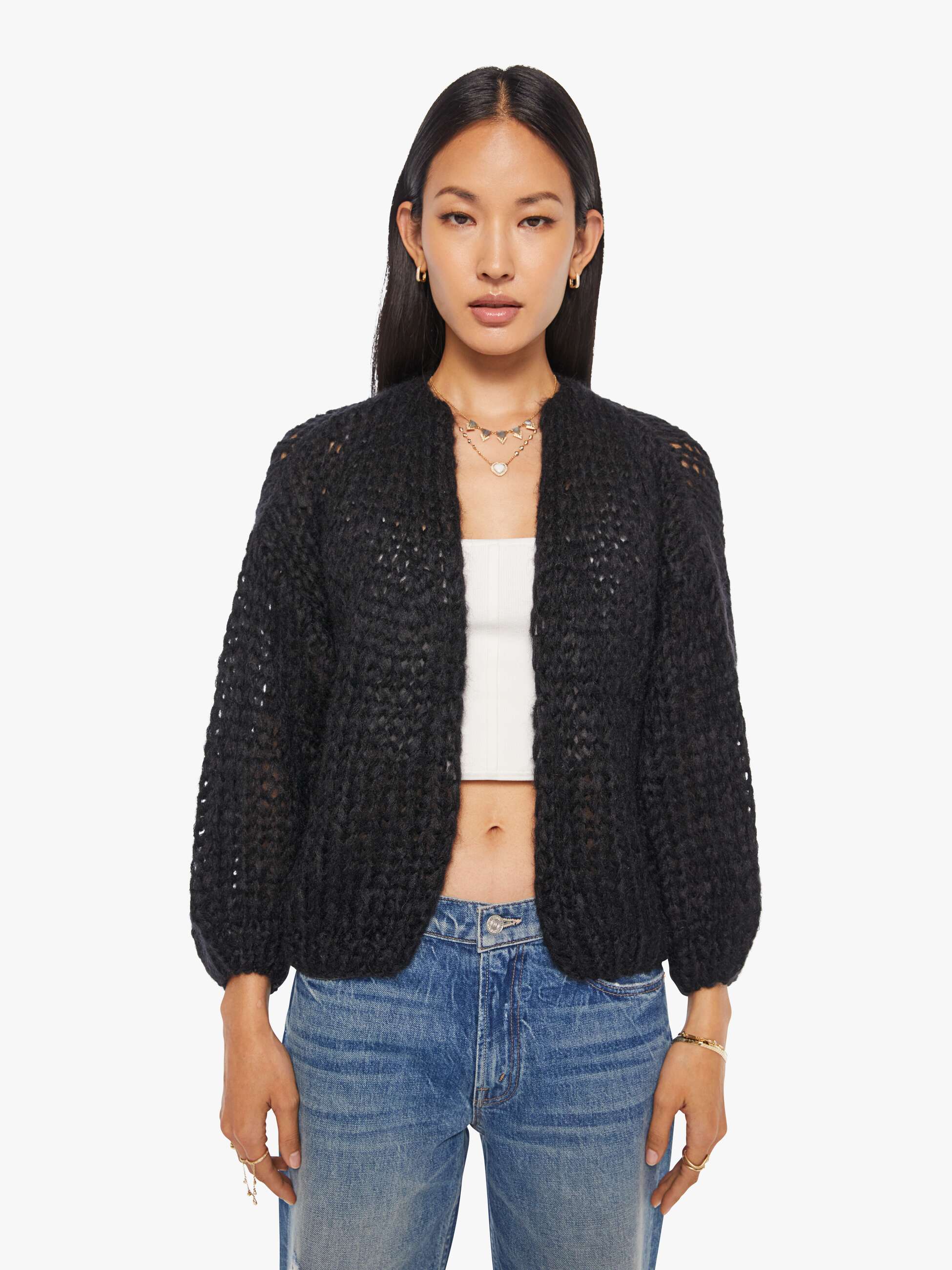 maiami big bomber cardigan black 1