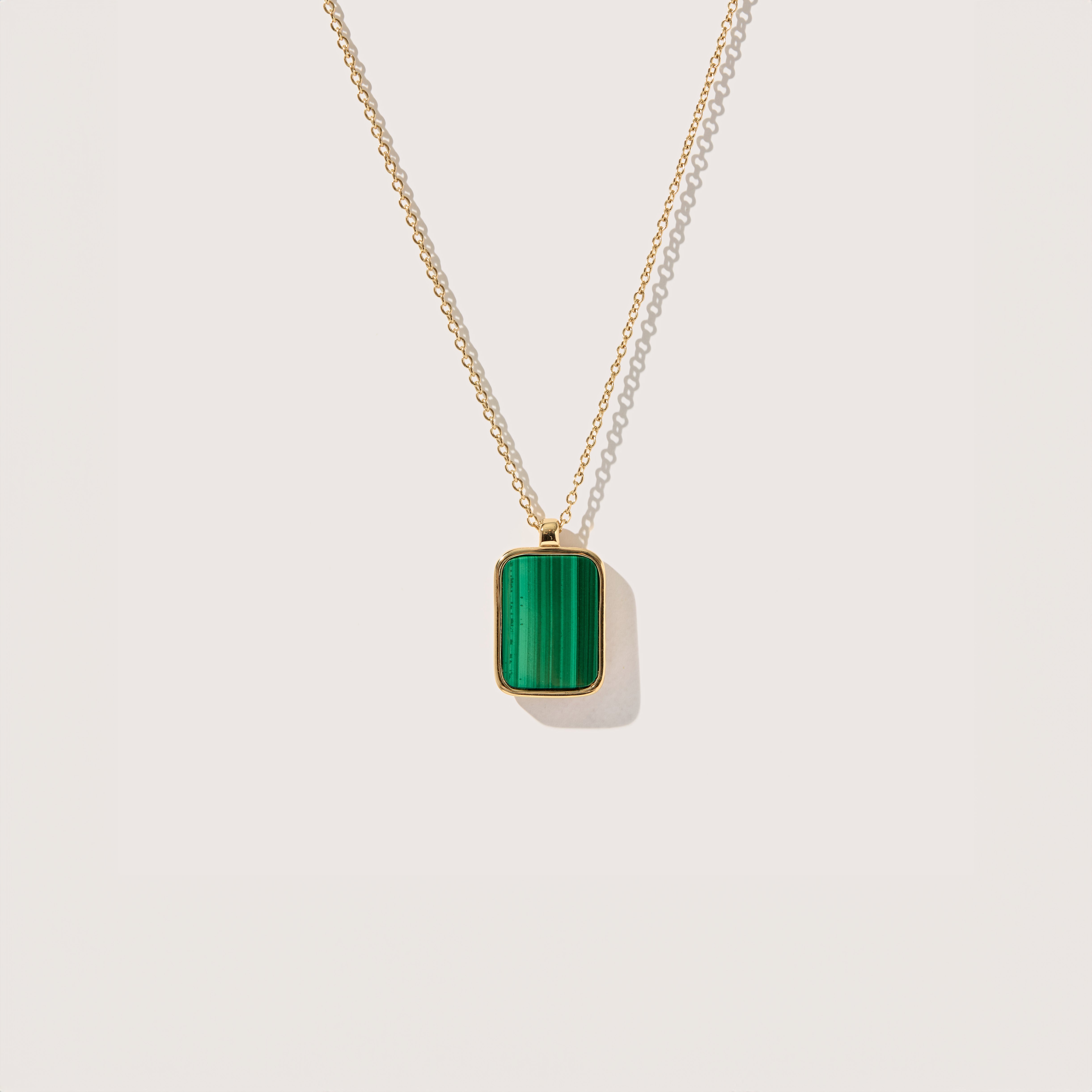 malachite tag necklace 1