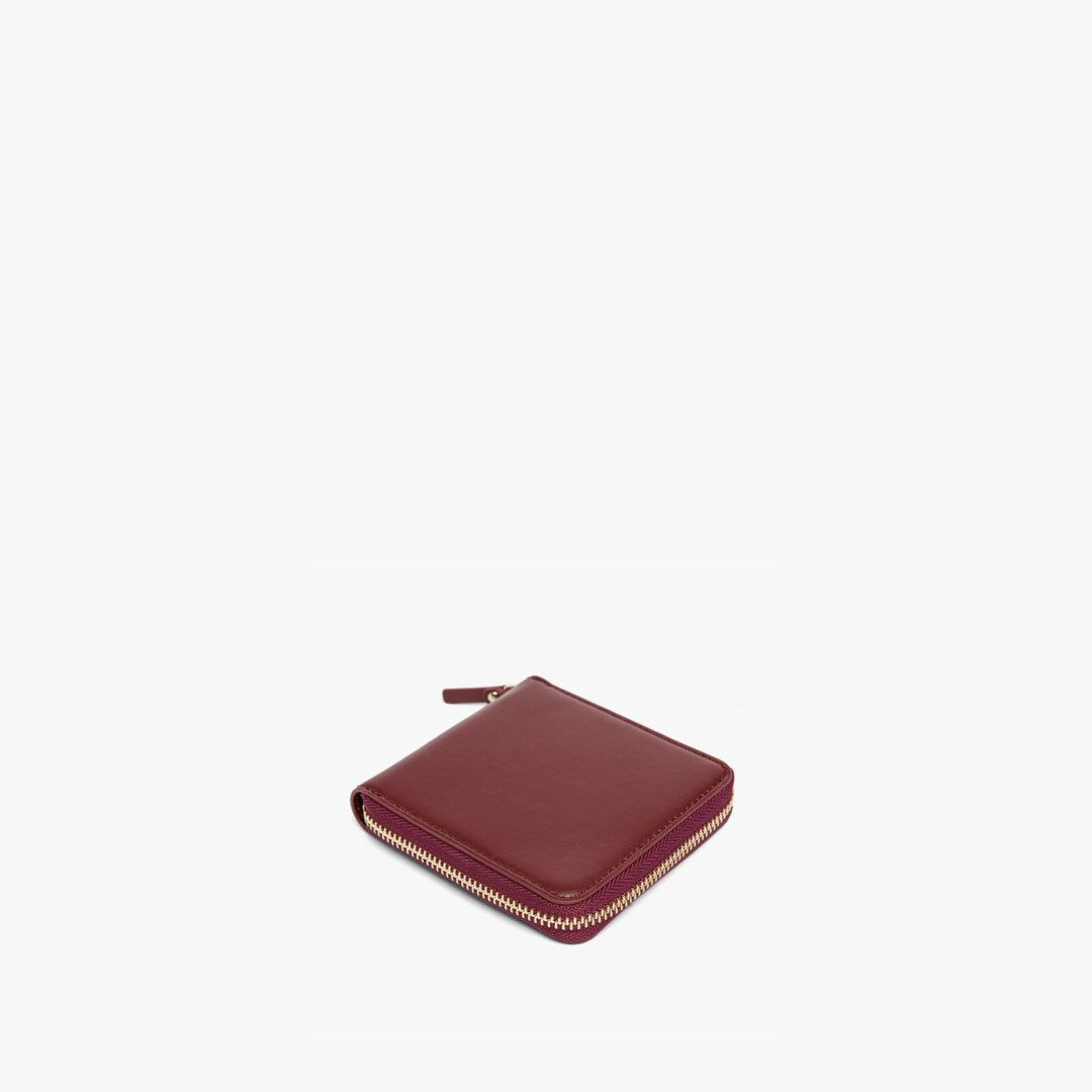 mallorca small wallet cactus leather burgundy gold camel 2