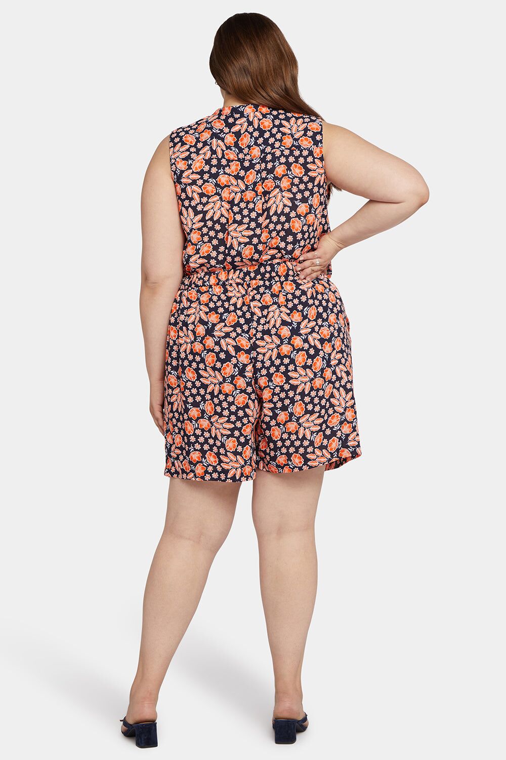 mandarin blouse and short set in plus size rose haven 2