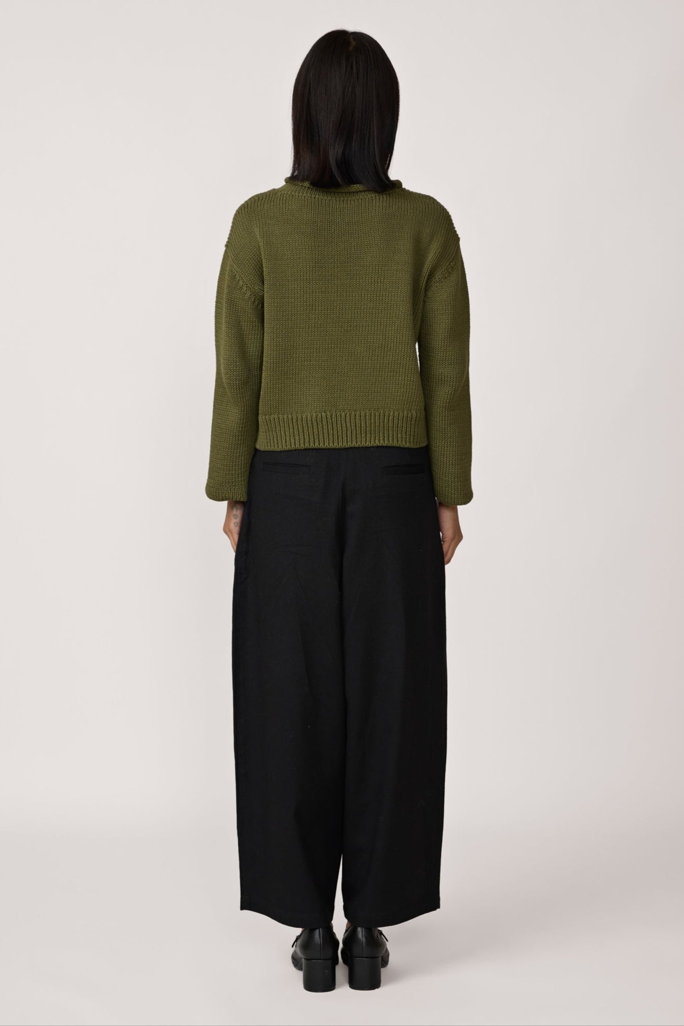 mare rolled neck sweater olive 3