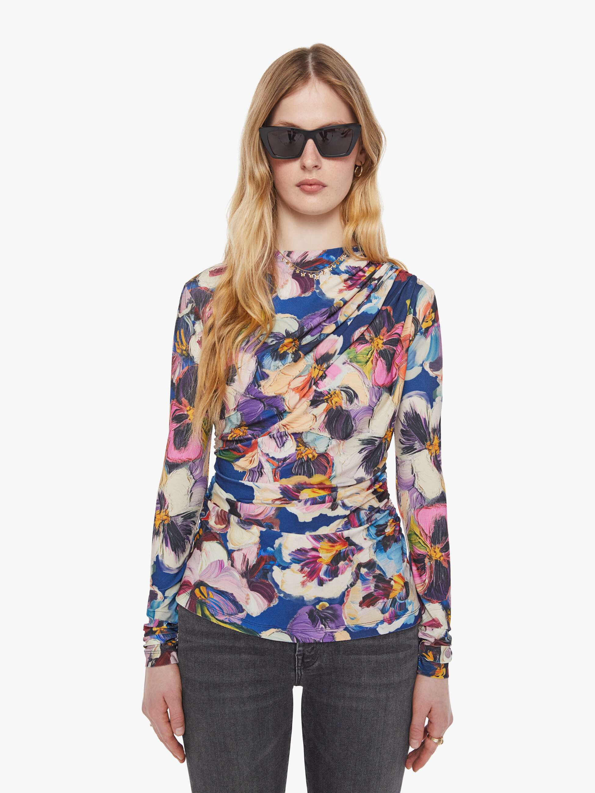 maria cher lauren long sleeve top carroll 2