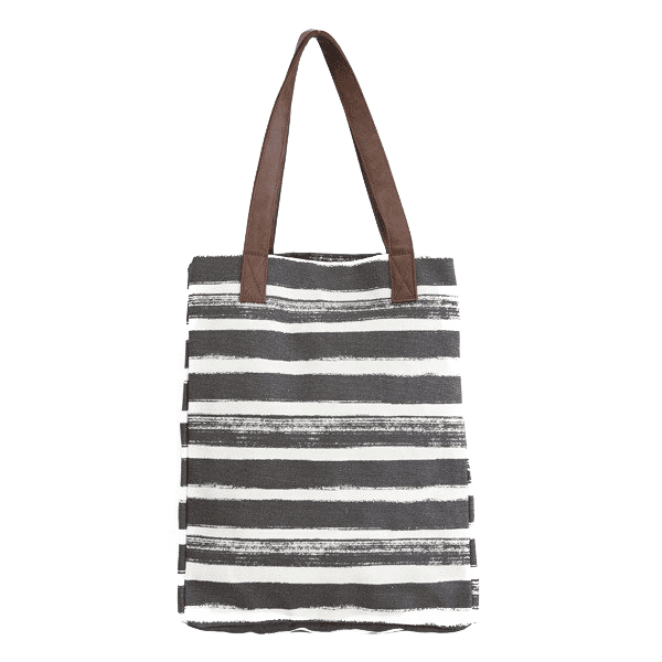 market tote charcoal stripes 1