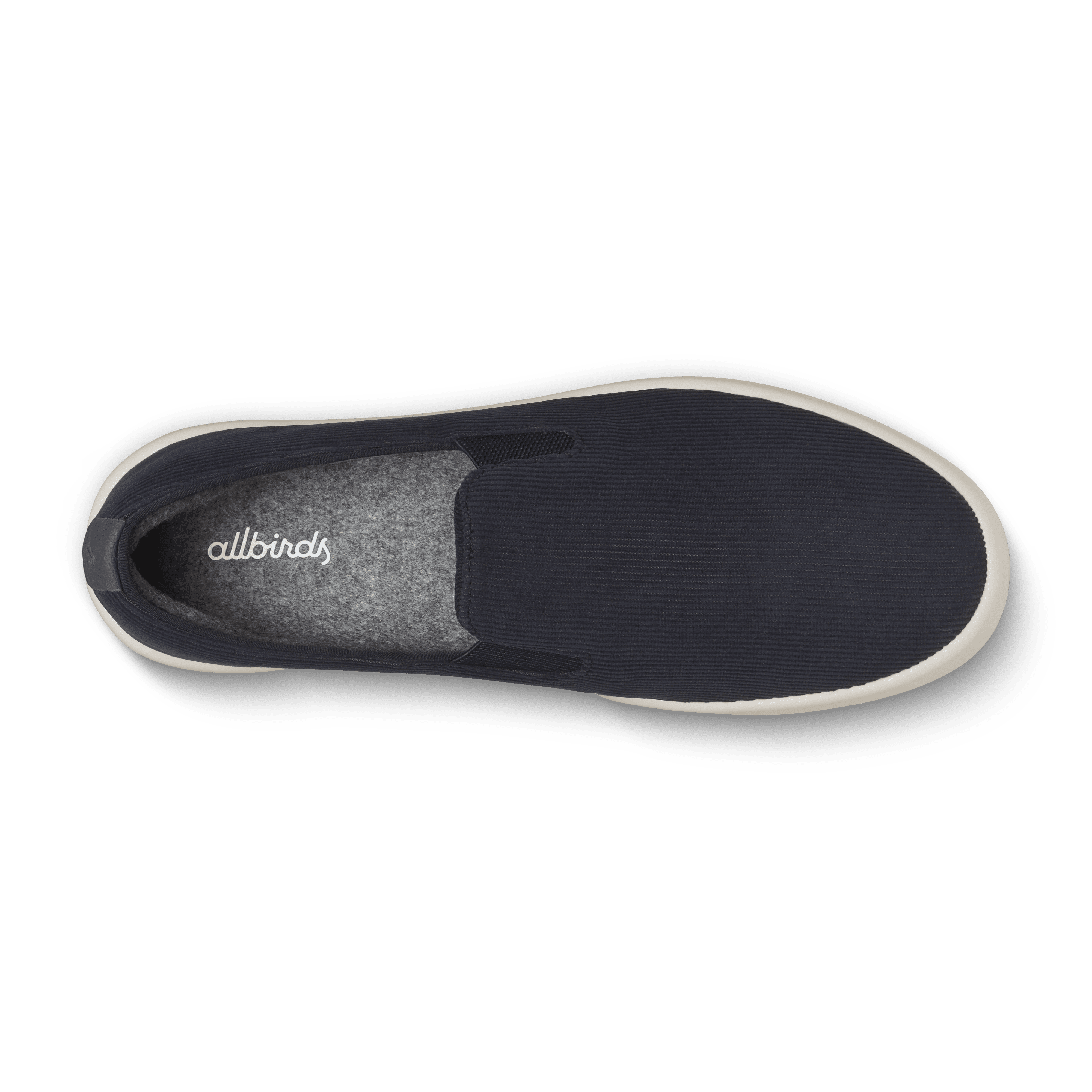 mens cruiser slip on corduroy dark navy stony cream sole 3