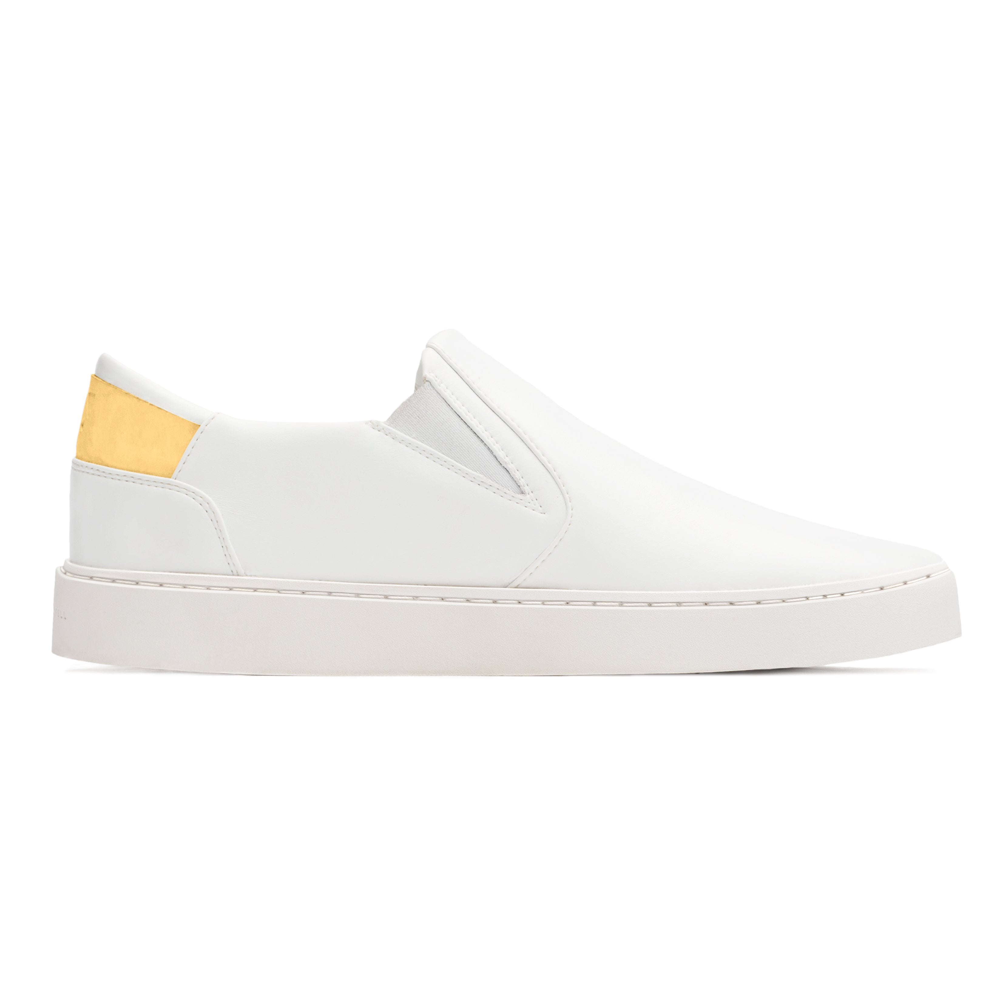 mens slip on white starstruck yellow 1