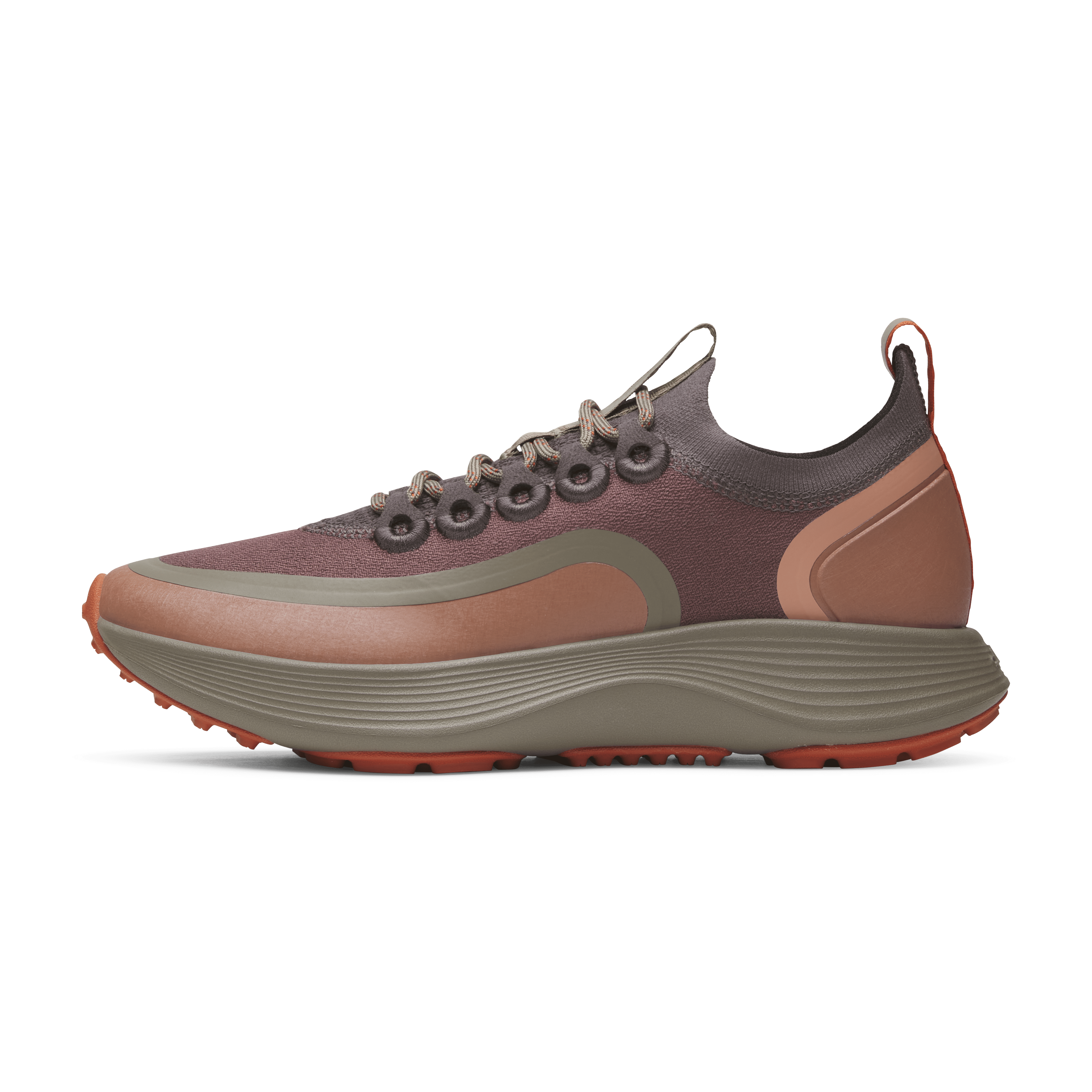 mens strider explore hazy burgundy weathered brown sole 1
