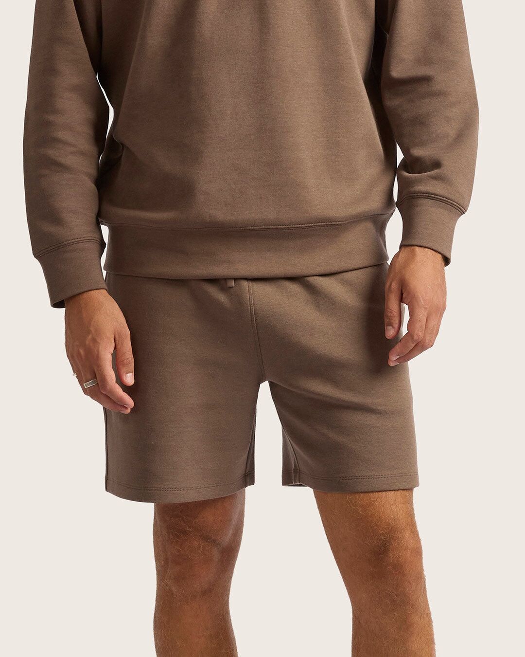 mens sweat shorts 6 oyster 1