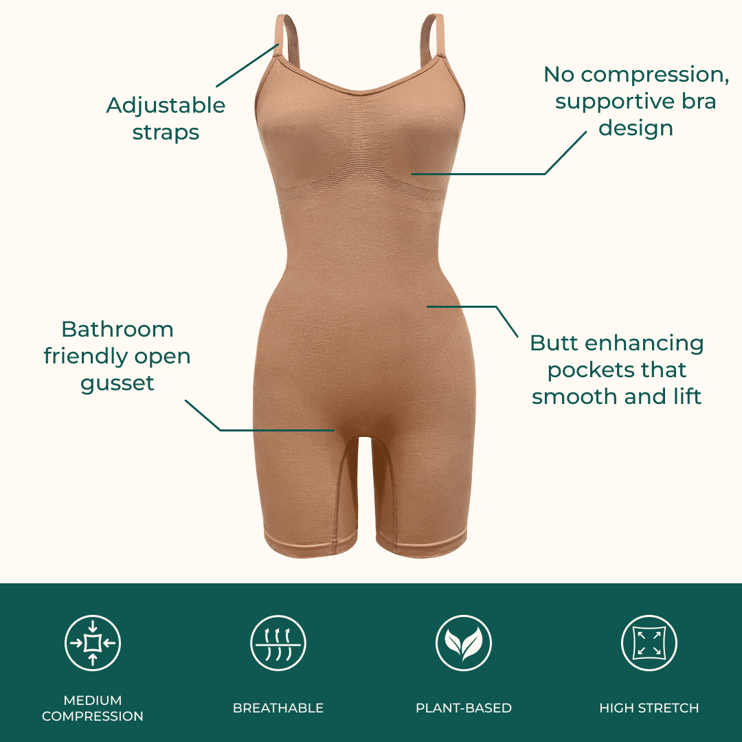mid thigh shapewear bodysuit 2