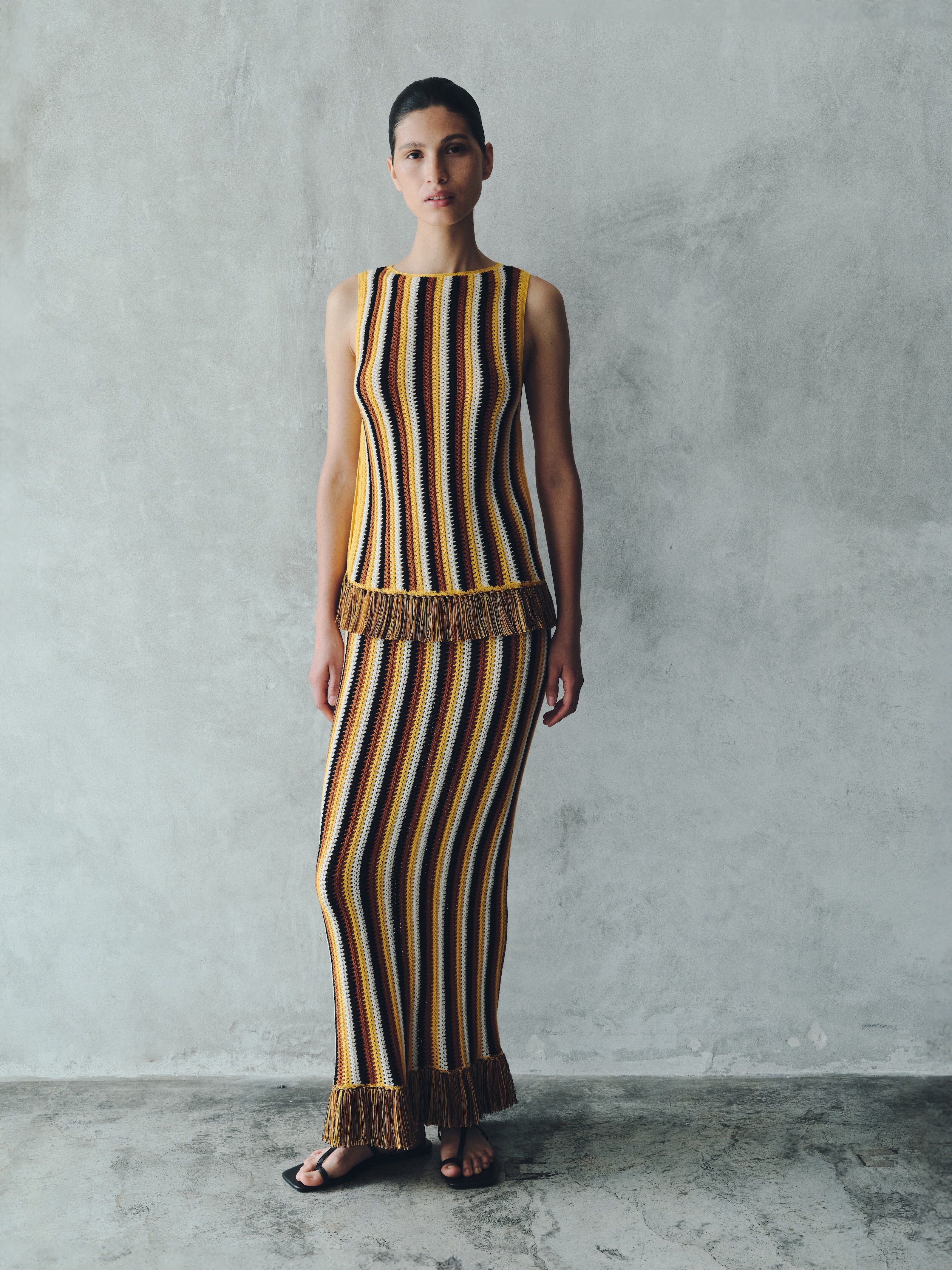 misti midi skirt yellow tobacco 2