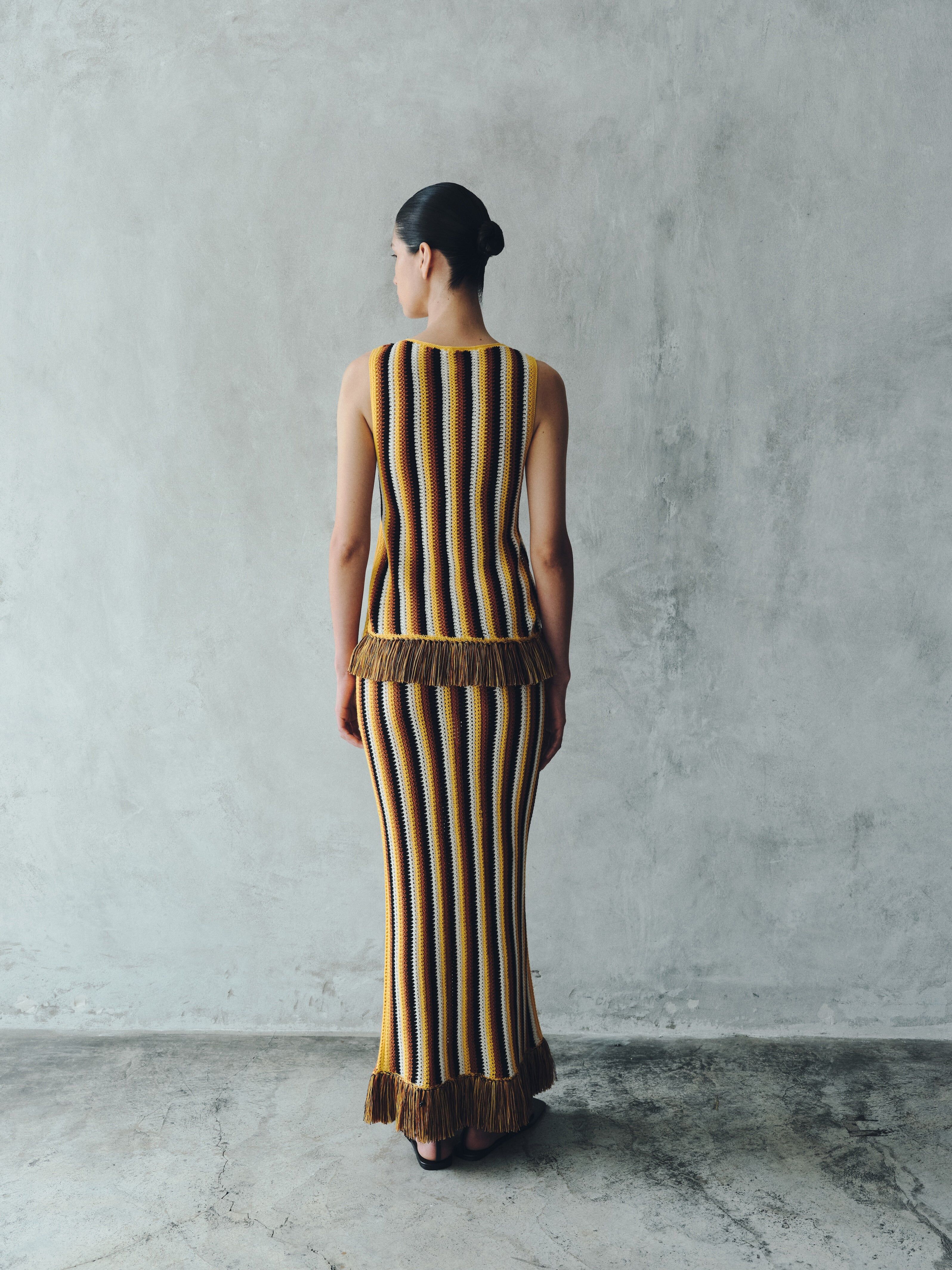 misti midi skirt yellow tobacco 3