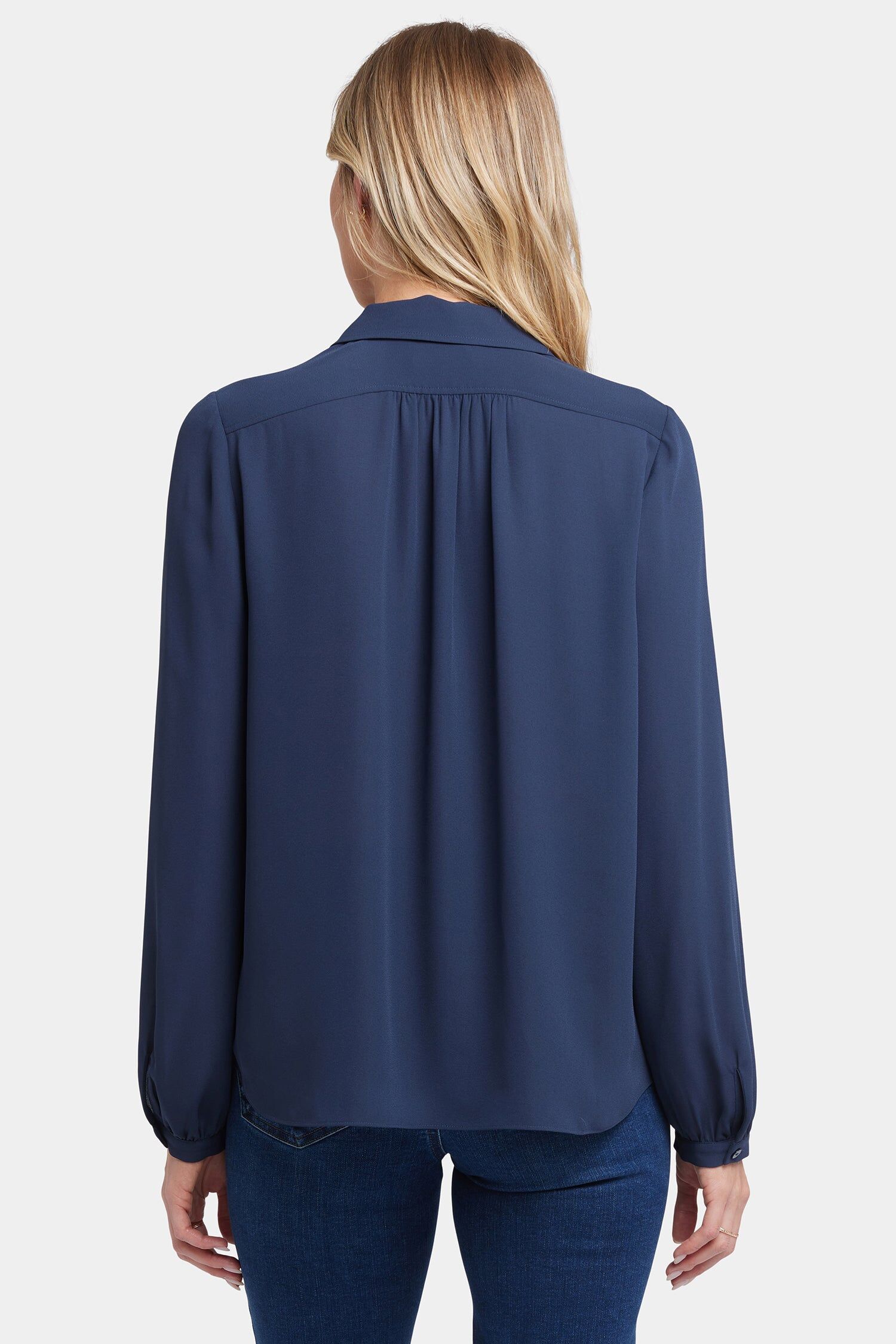 modern blouse oxford navy 2