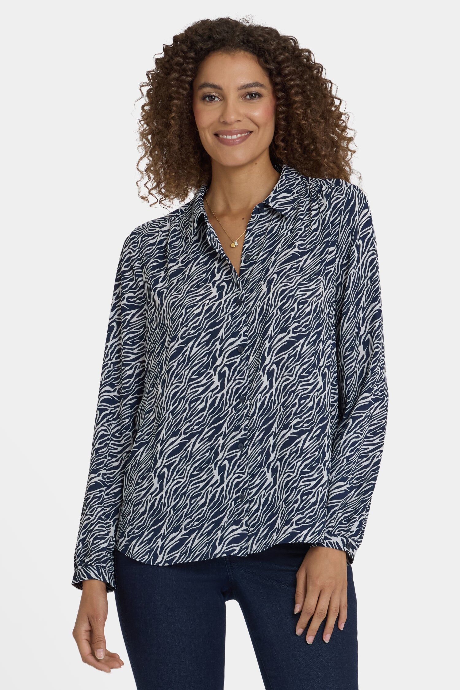 modern blouse vintage zebra 1
