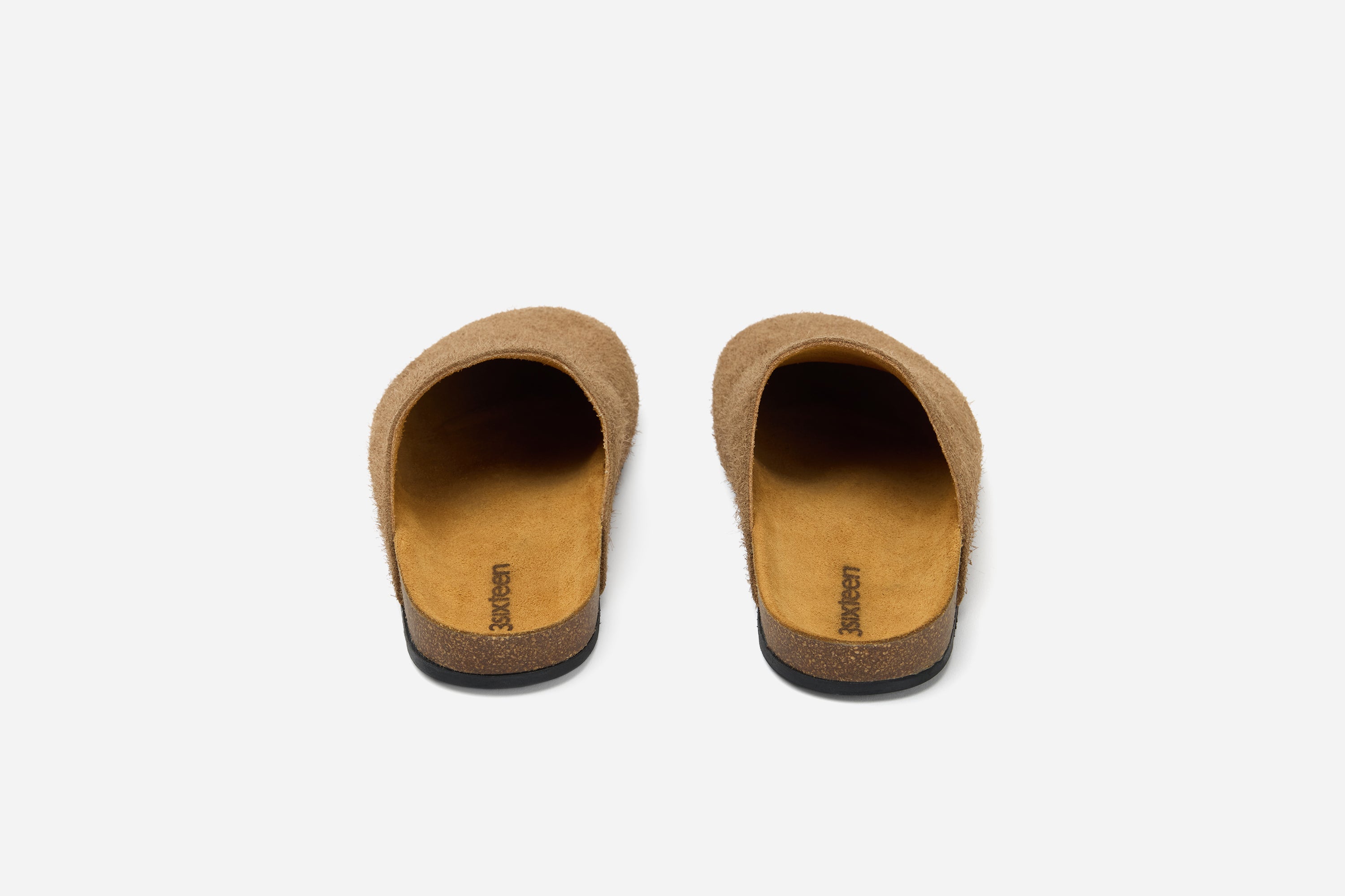 mule shaggy chestnut suede 3