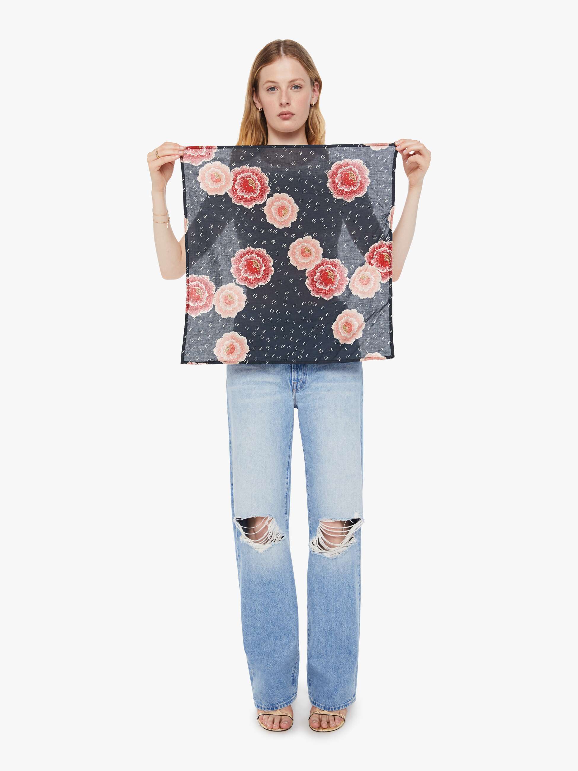 natalie martin square scarf poppy indigo 1