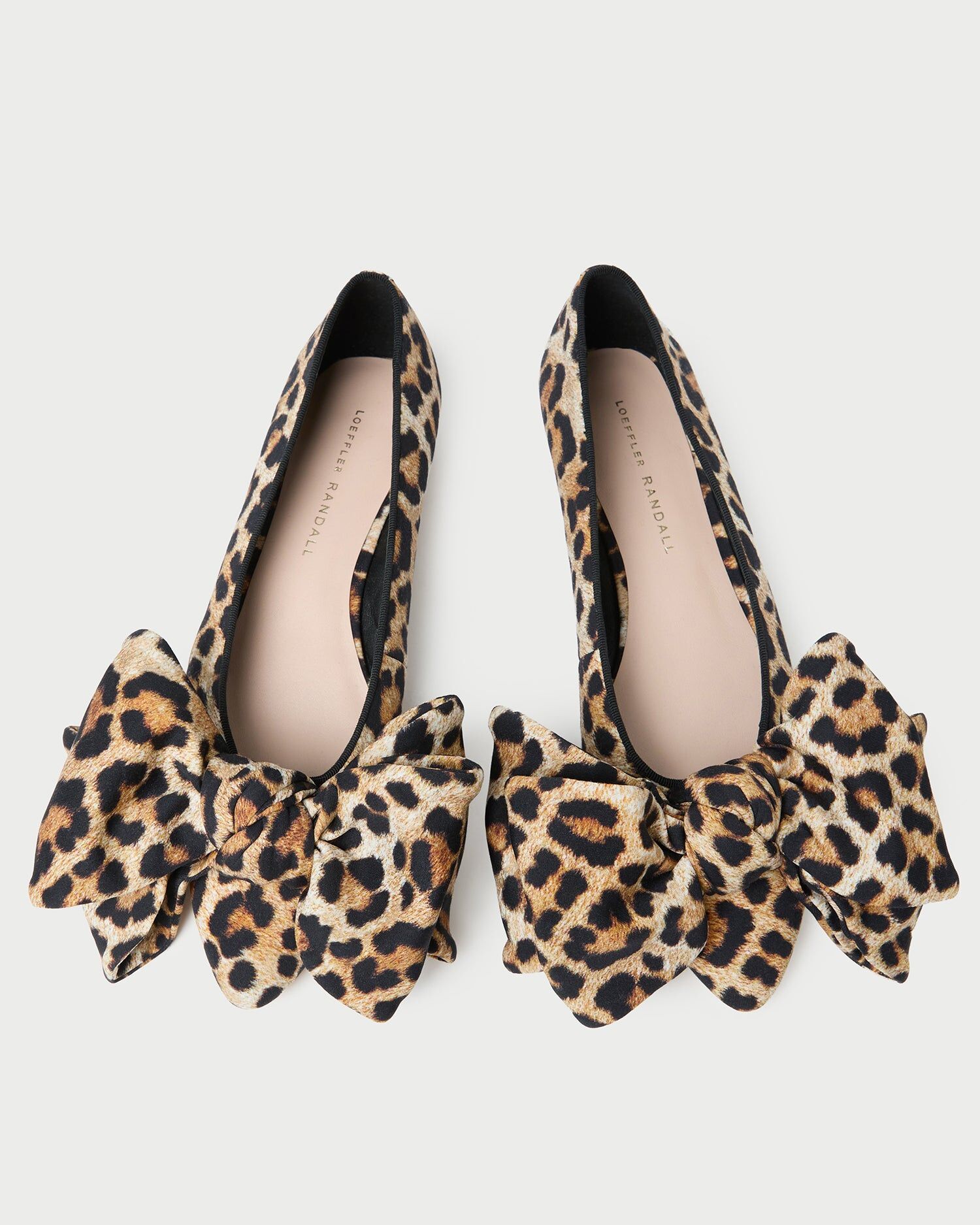 noa leopard jersey bow flat 1