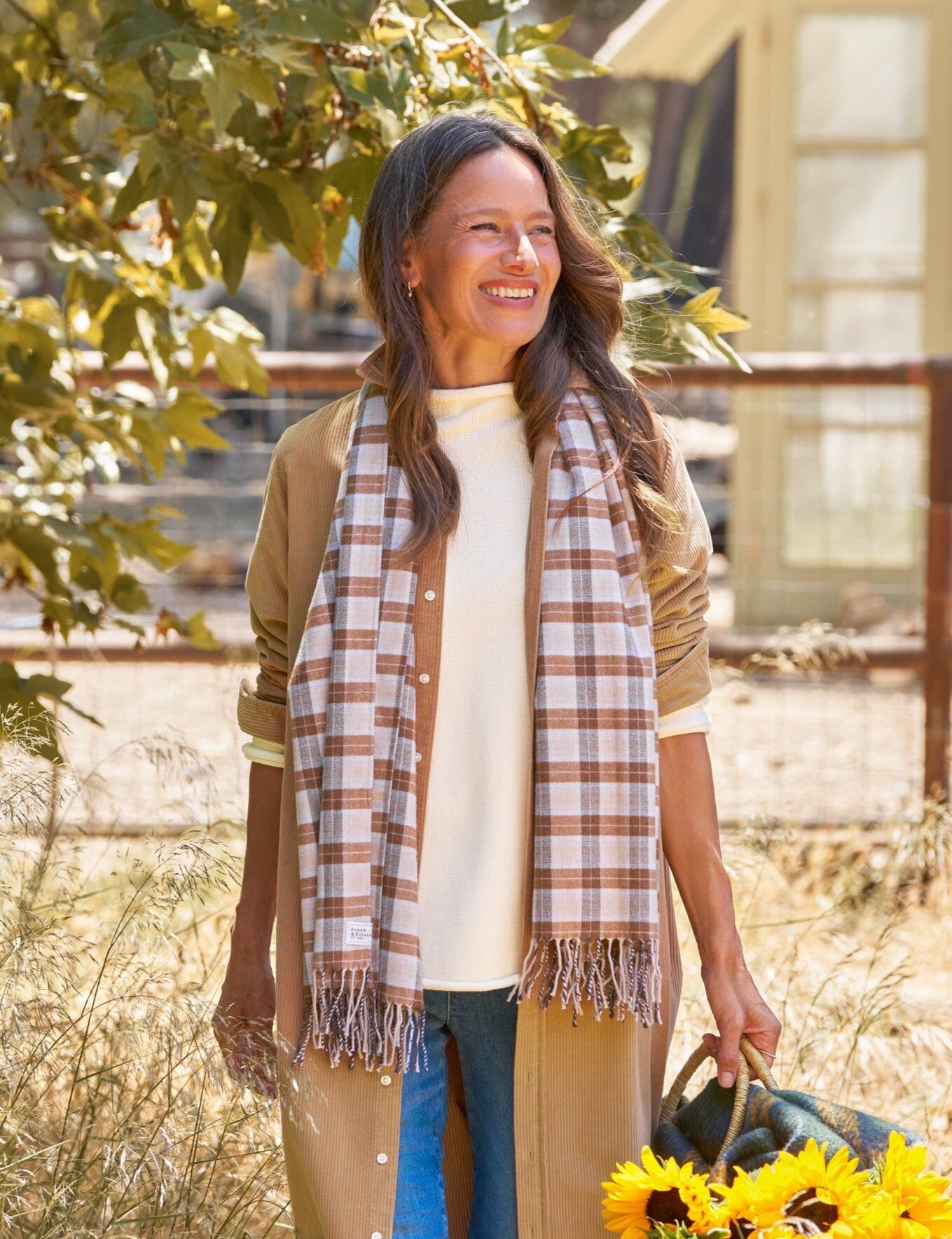 noelle gray and brown plaid 1